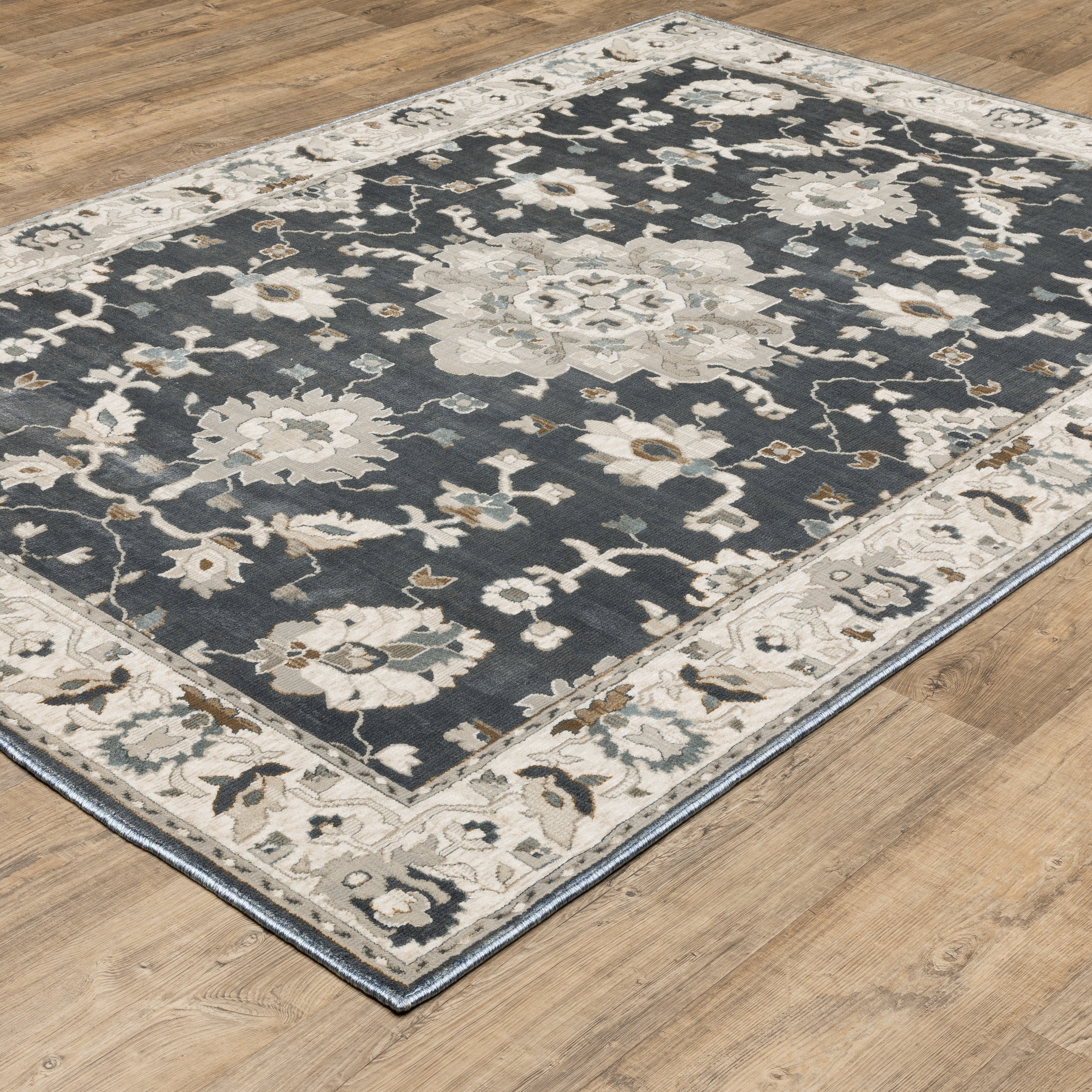 Oriental Weavers Ellington ELL08 Blue/Beige Area Rug