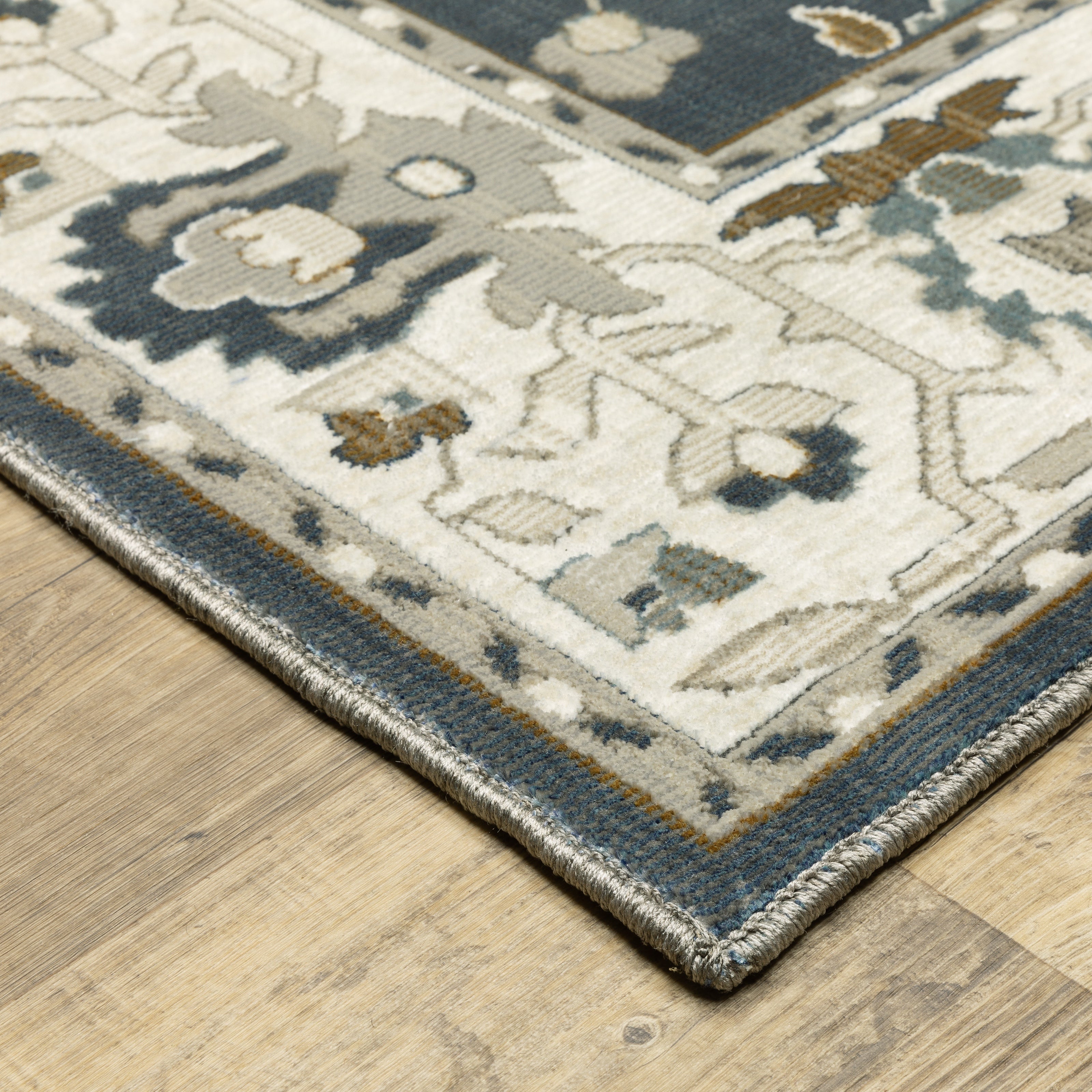 Oriental Weavers Ellington ELL08 Blue/Beige Area Rug