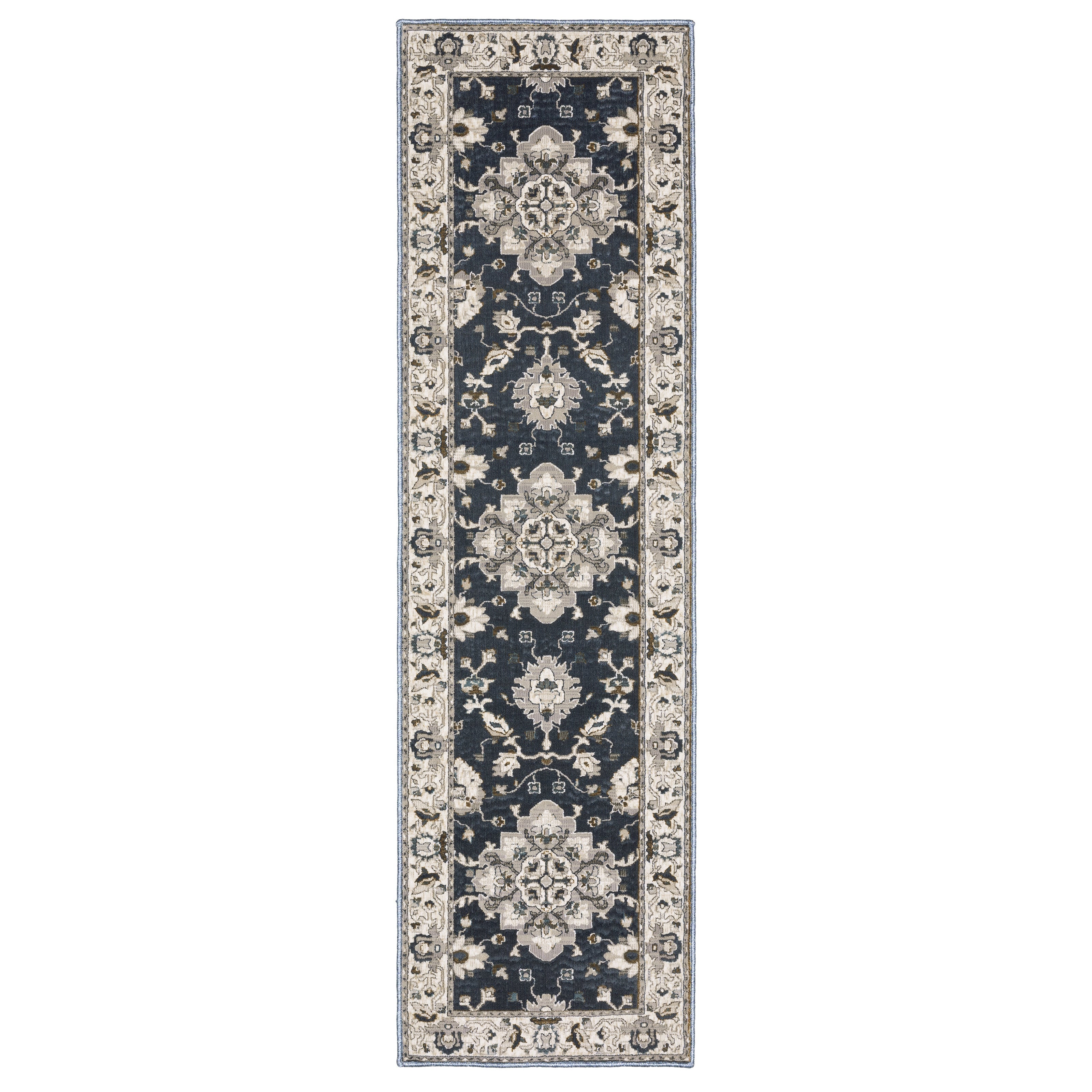 Oriental Weavers Ellington ELL08 Blue/Beige Area Rug
