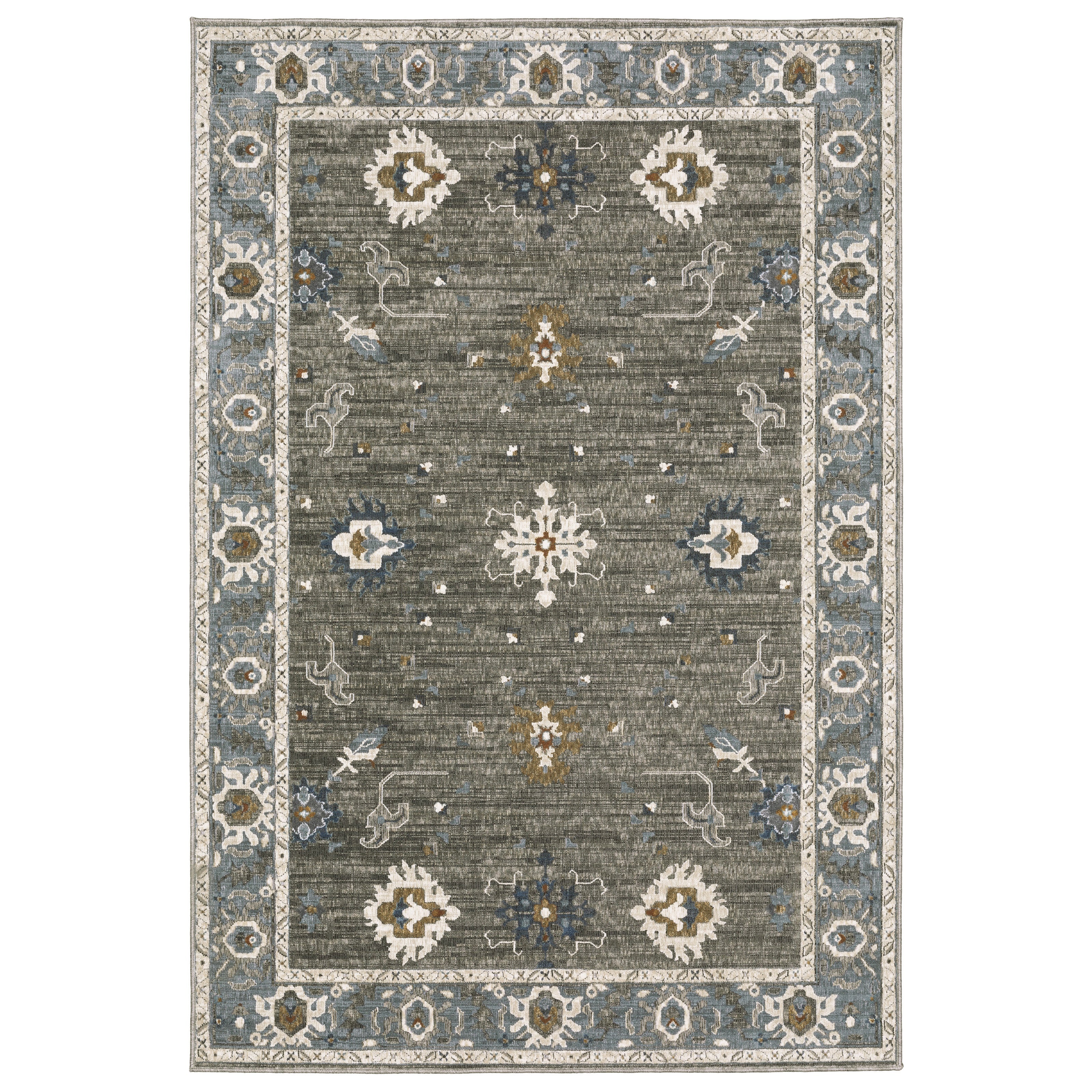 Oriental Weavers Ellington ELL09 Grey/Blue Area Rug