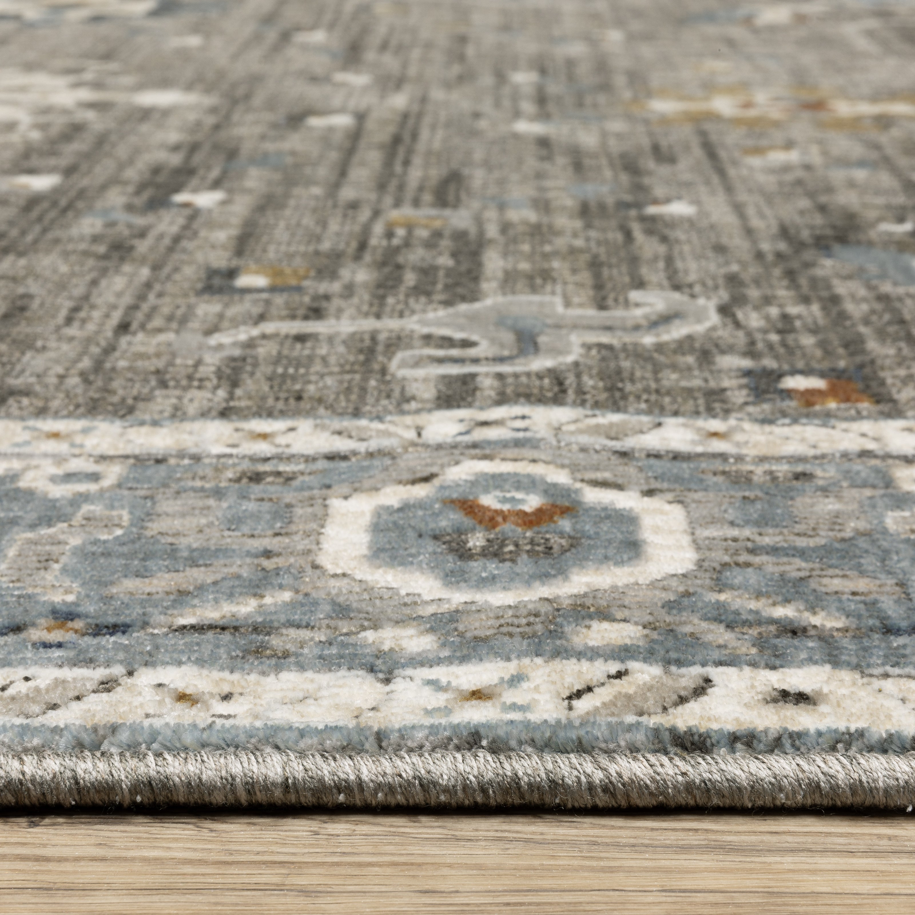 Oriental Weavers Ellington ELL09 Grey/Blue Area Rug