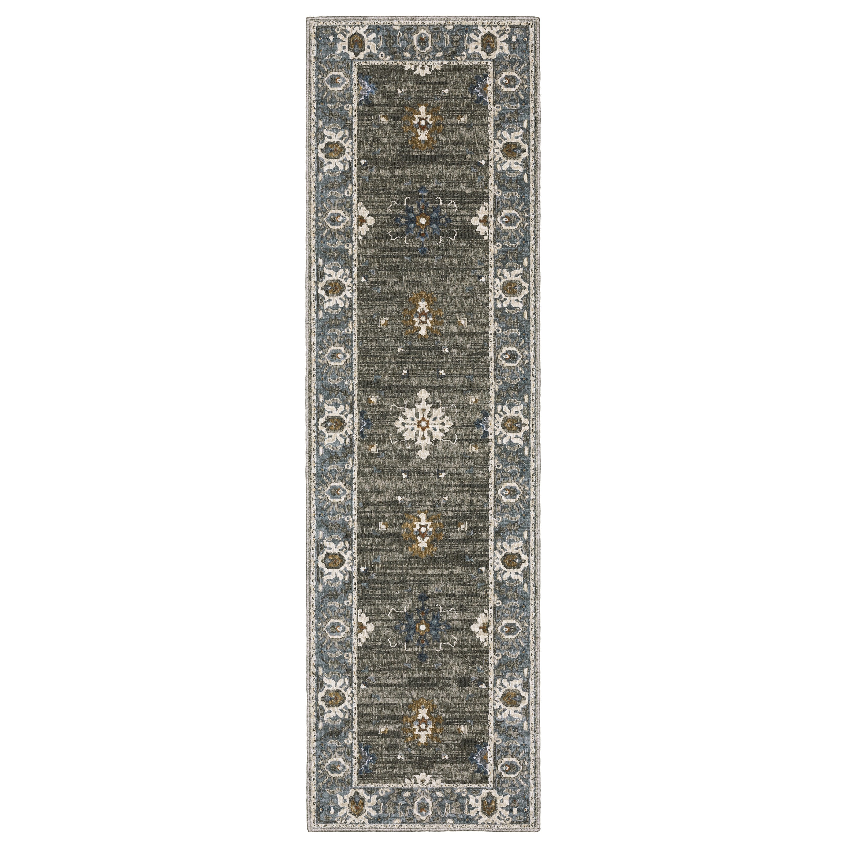 Oriental Weavers Ellington ELL09 Grey/Blue Area Rug