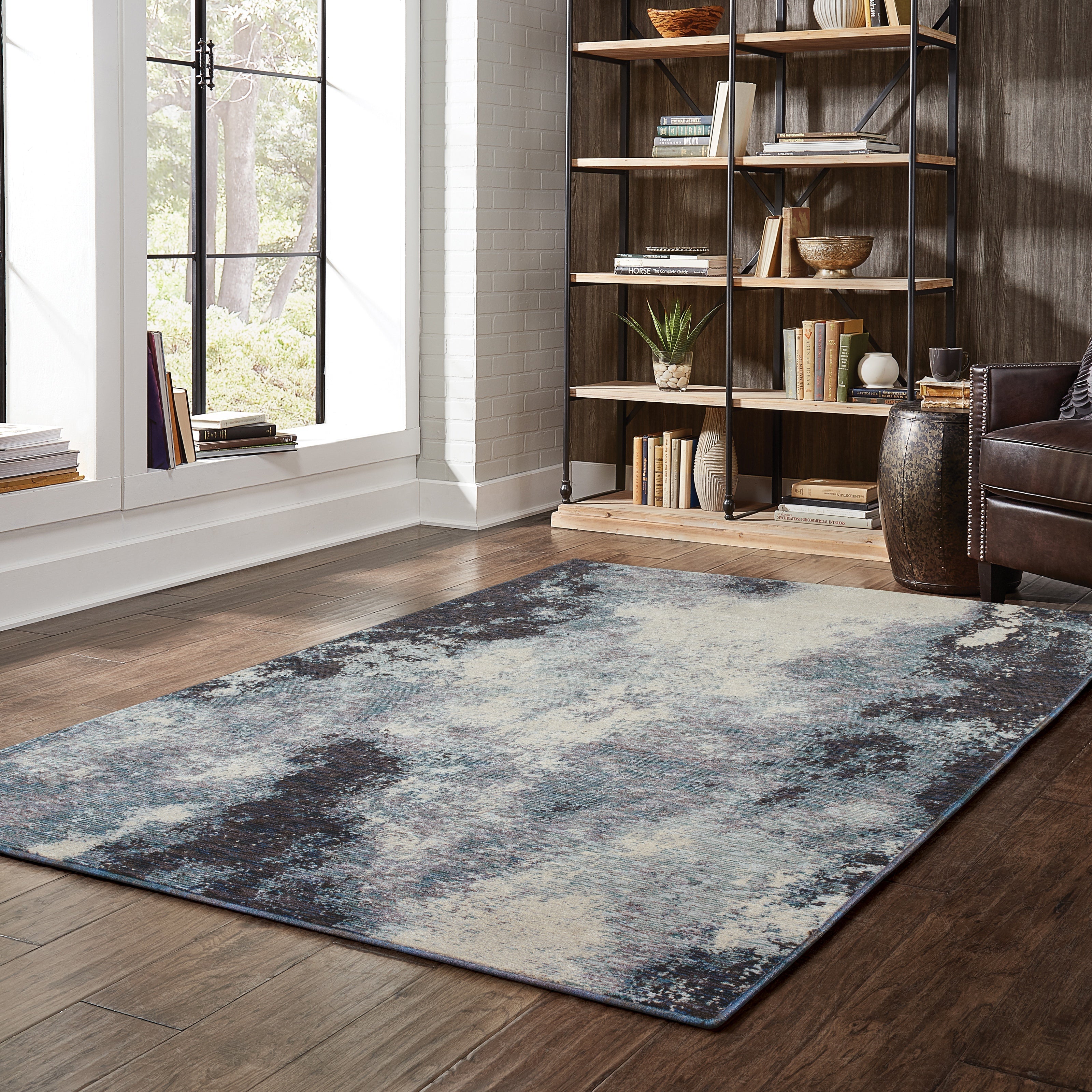 Oriental Weavers Evolution 8000B Navy/Ivory Area Rug