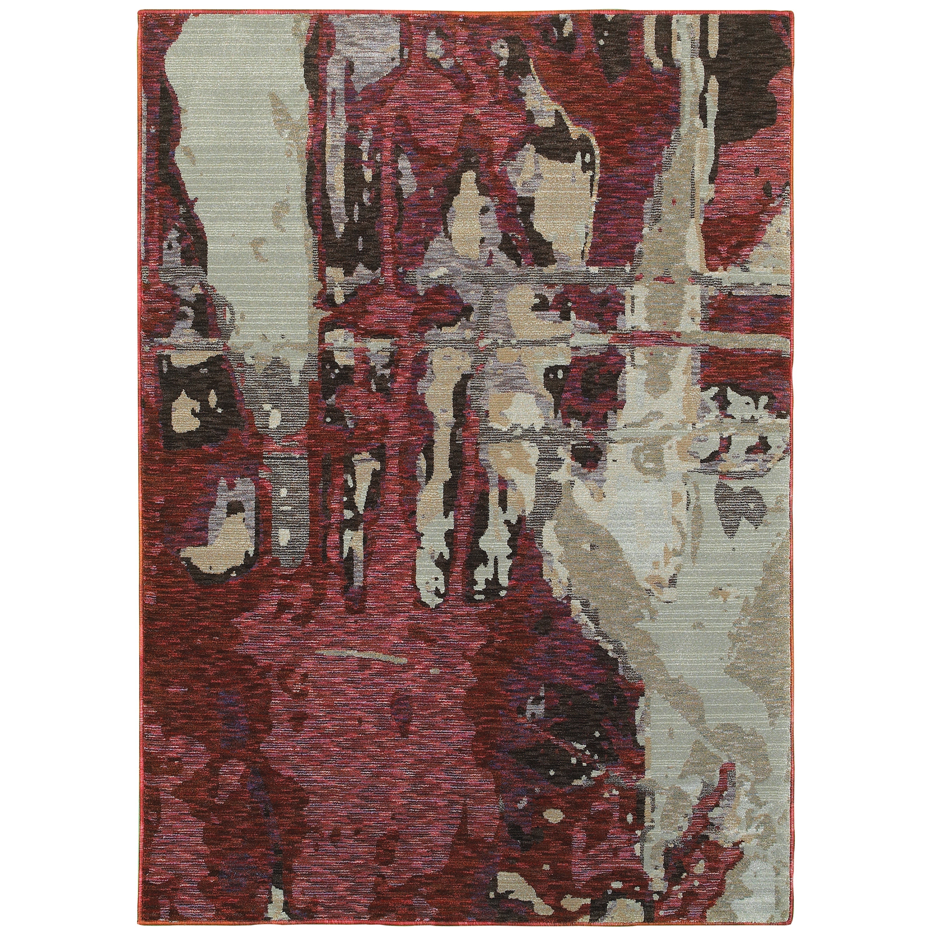 Oriental Weavers Evolution 8028B Red/Beige Area Rug