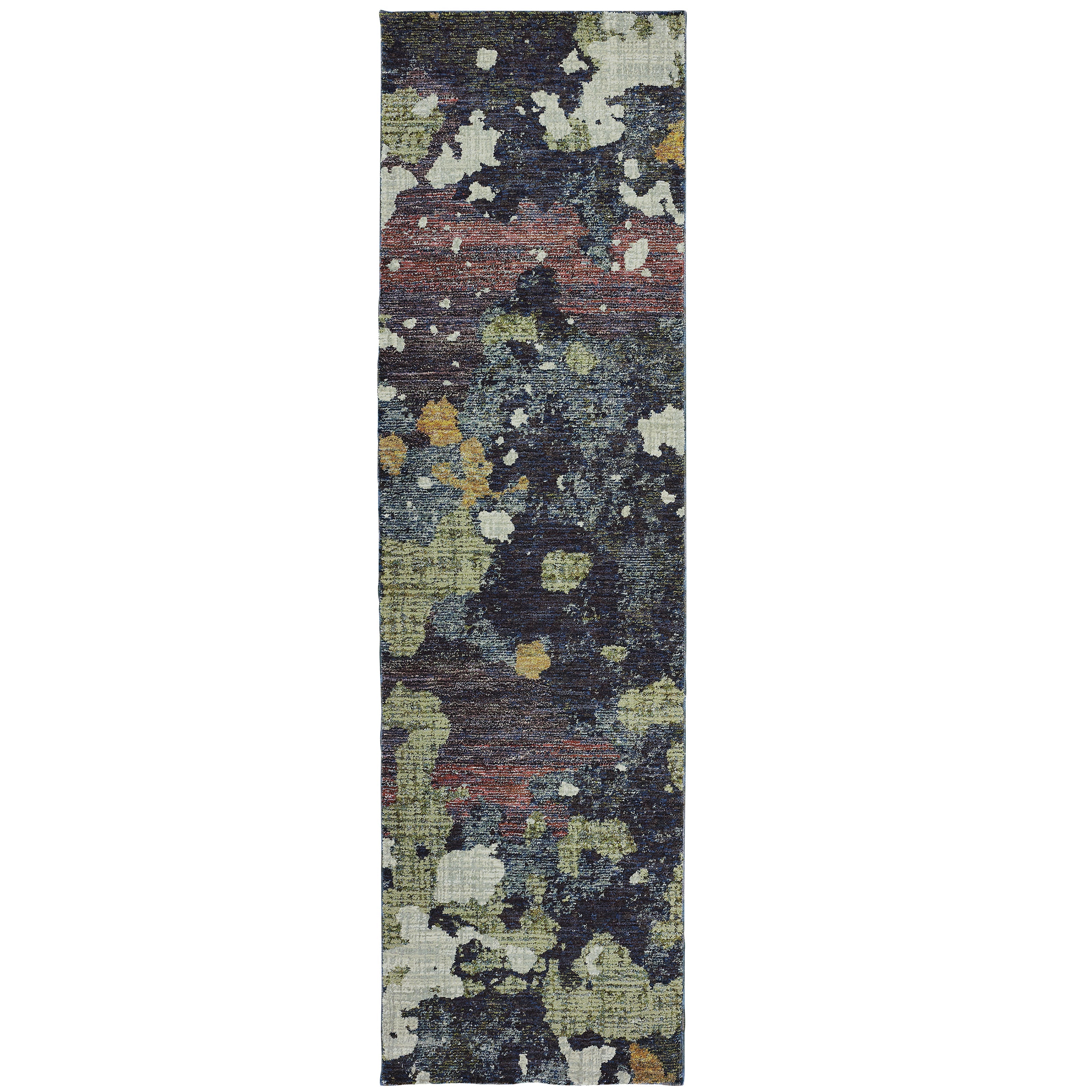 Oriental Weavers Evolution 8029A Navy/Green Area Rug