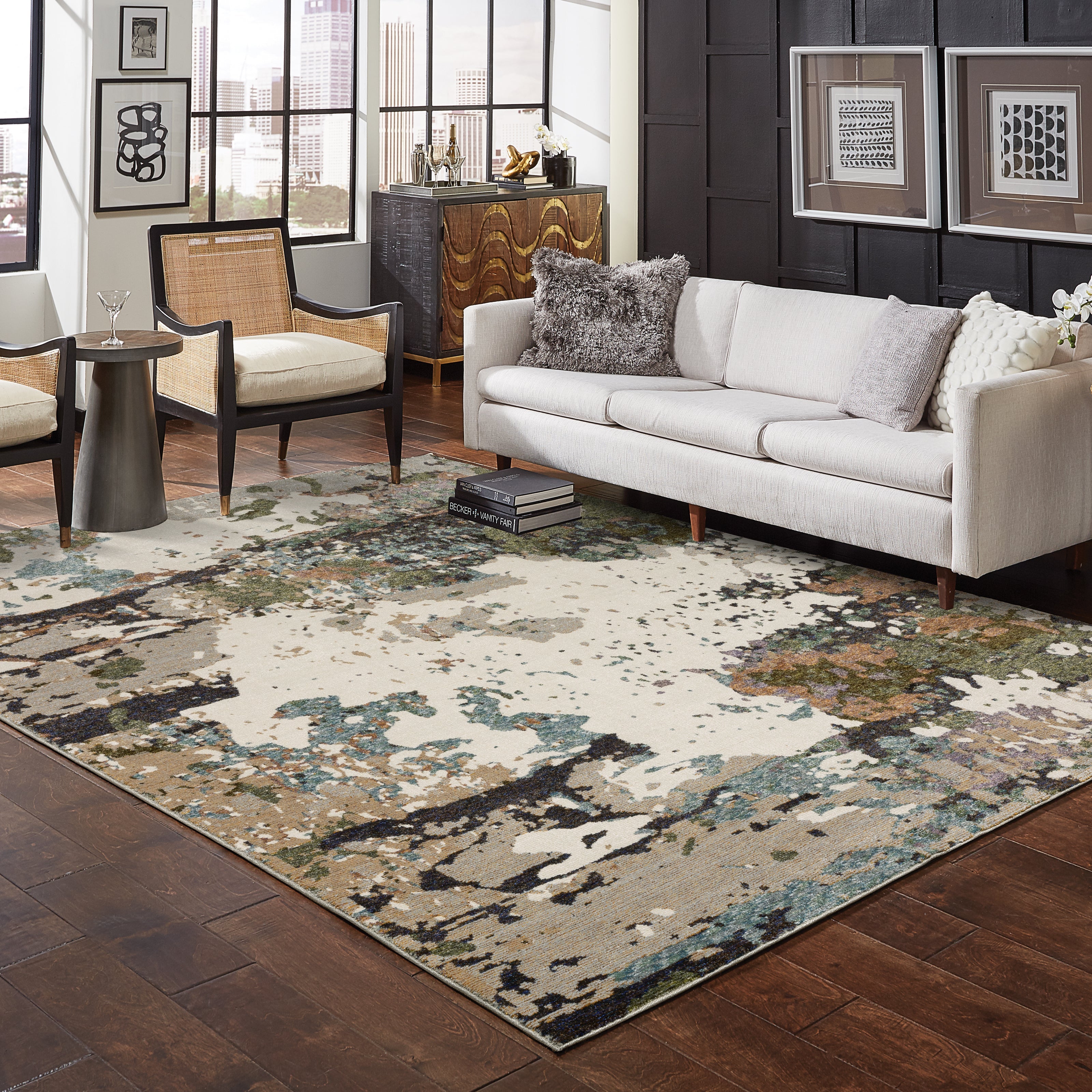 Oriental Weavers Evolution 981A Ivory/Multi Area Rug