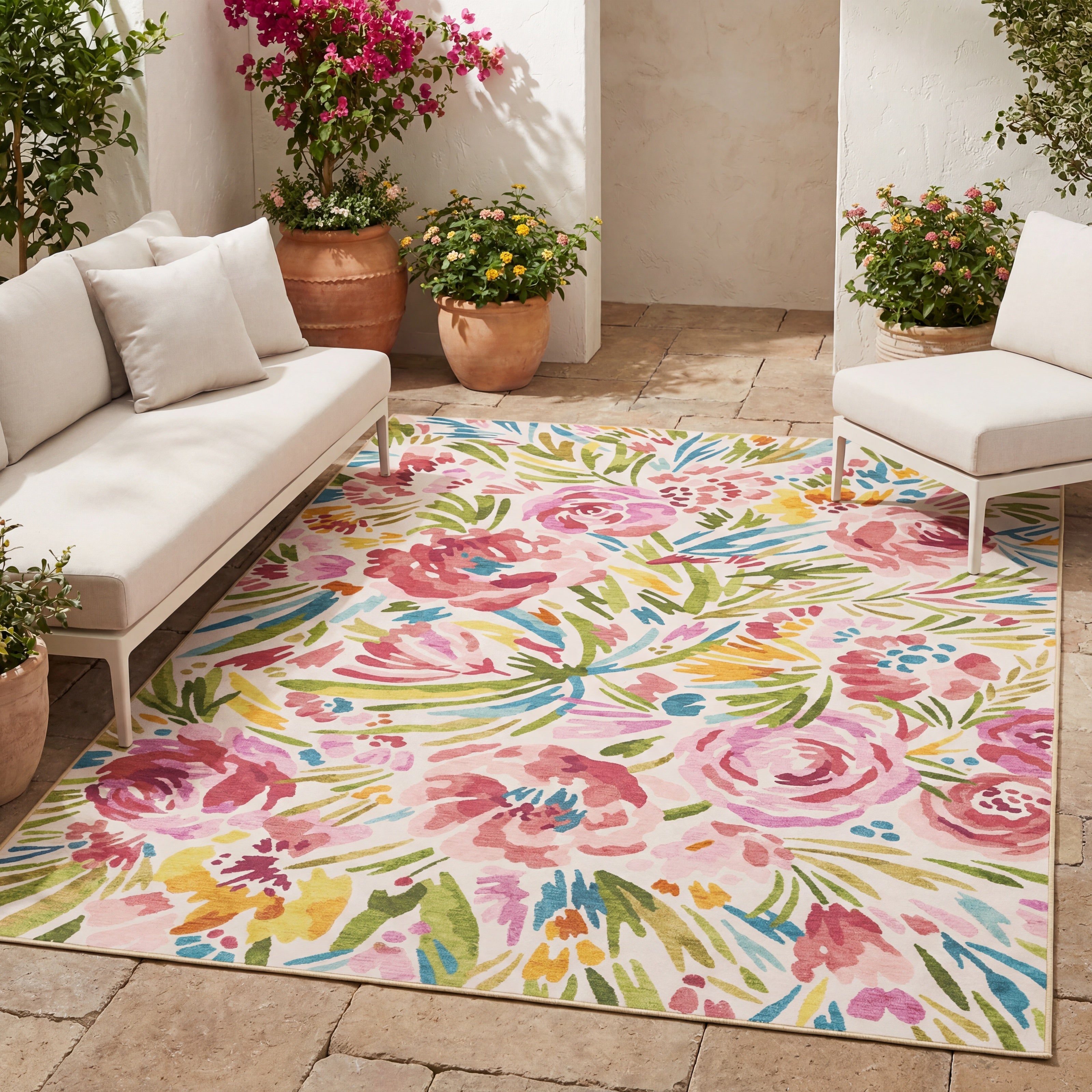 Oriental Weavers Fiji FIJ01 Beige/Multi Area Rug
