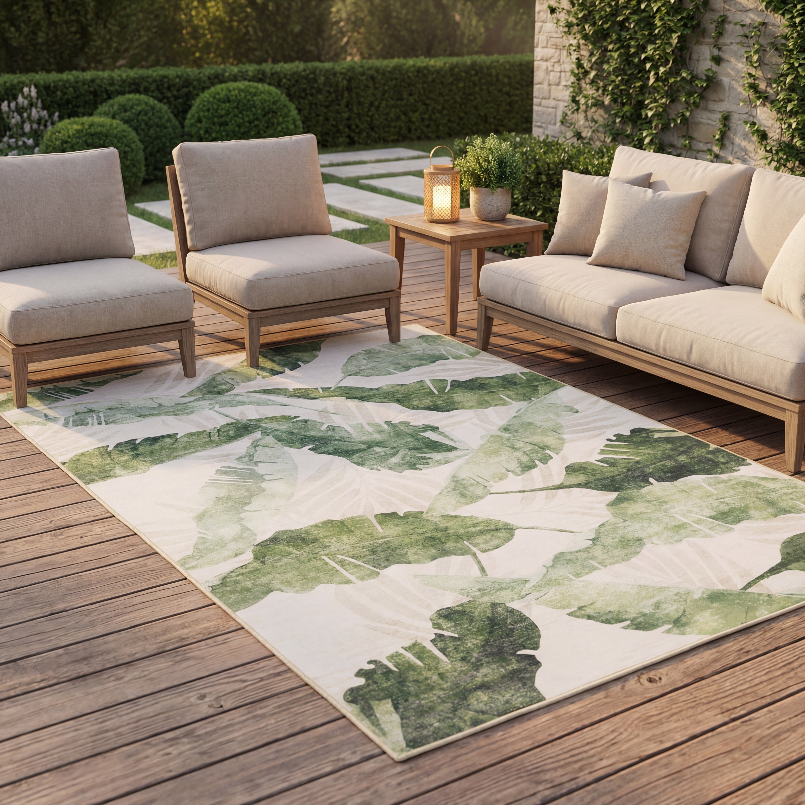 Oriental Weavers Fiji FIJ02 Beige/Green Area Rug