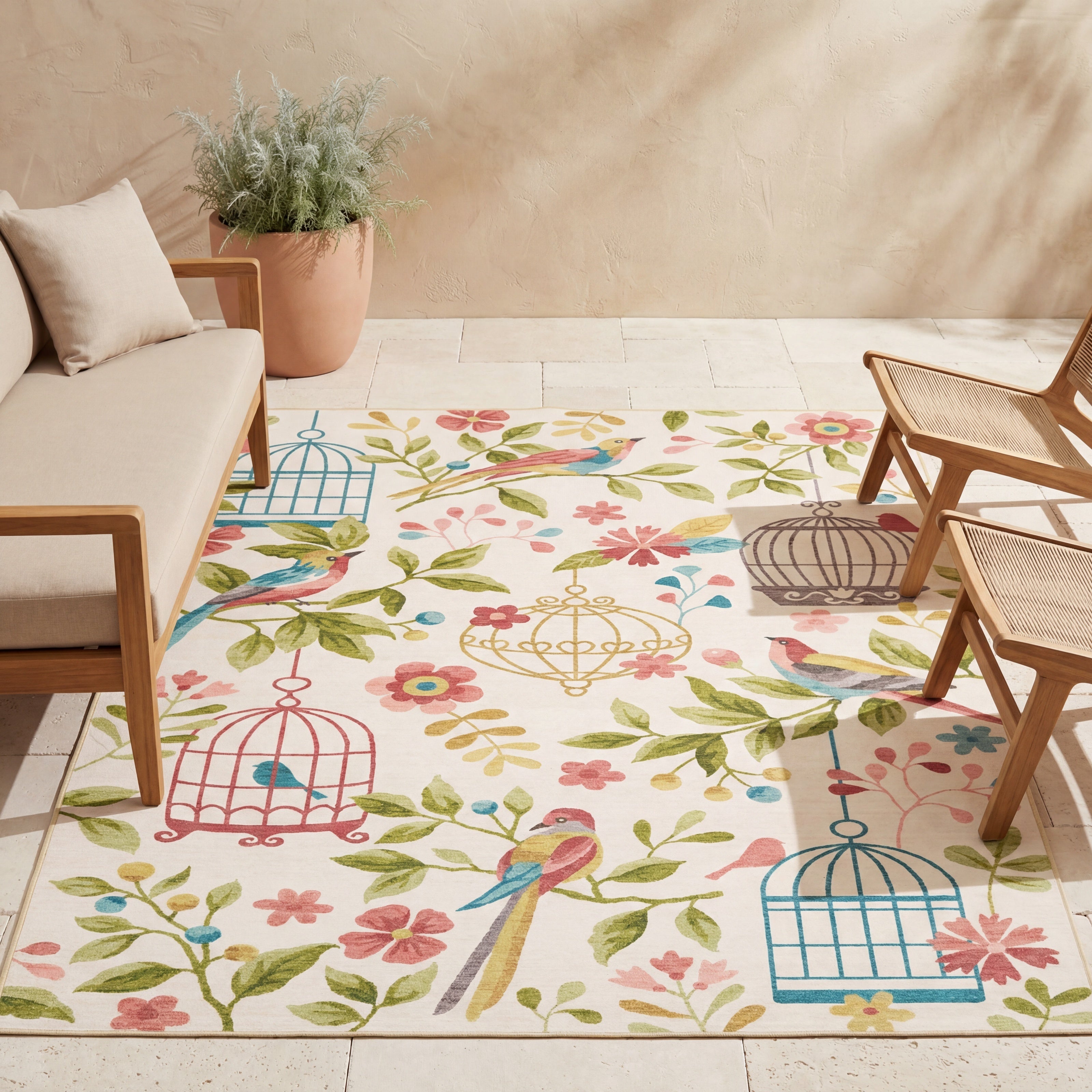 Oriental Weavers Fiji FIJ05 Beige/Multi Area Rug