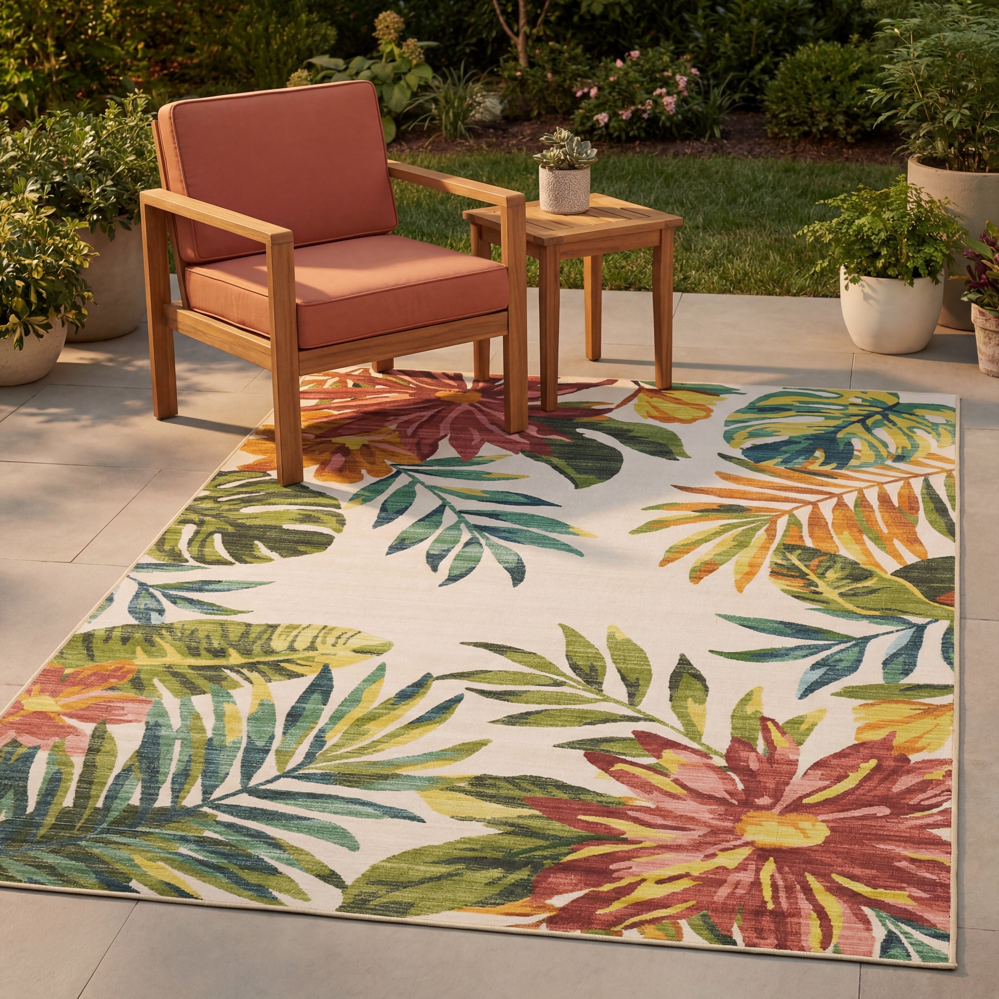Oriental Weavers Fiji FIJ07 Beige/Multi Area Rug