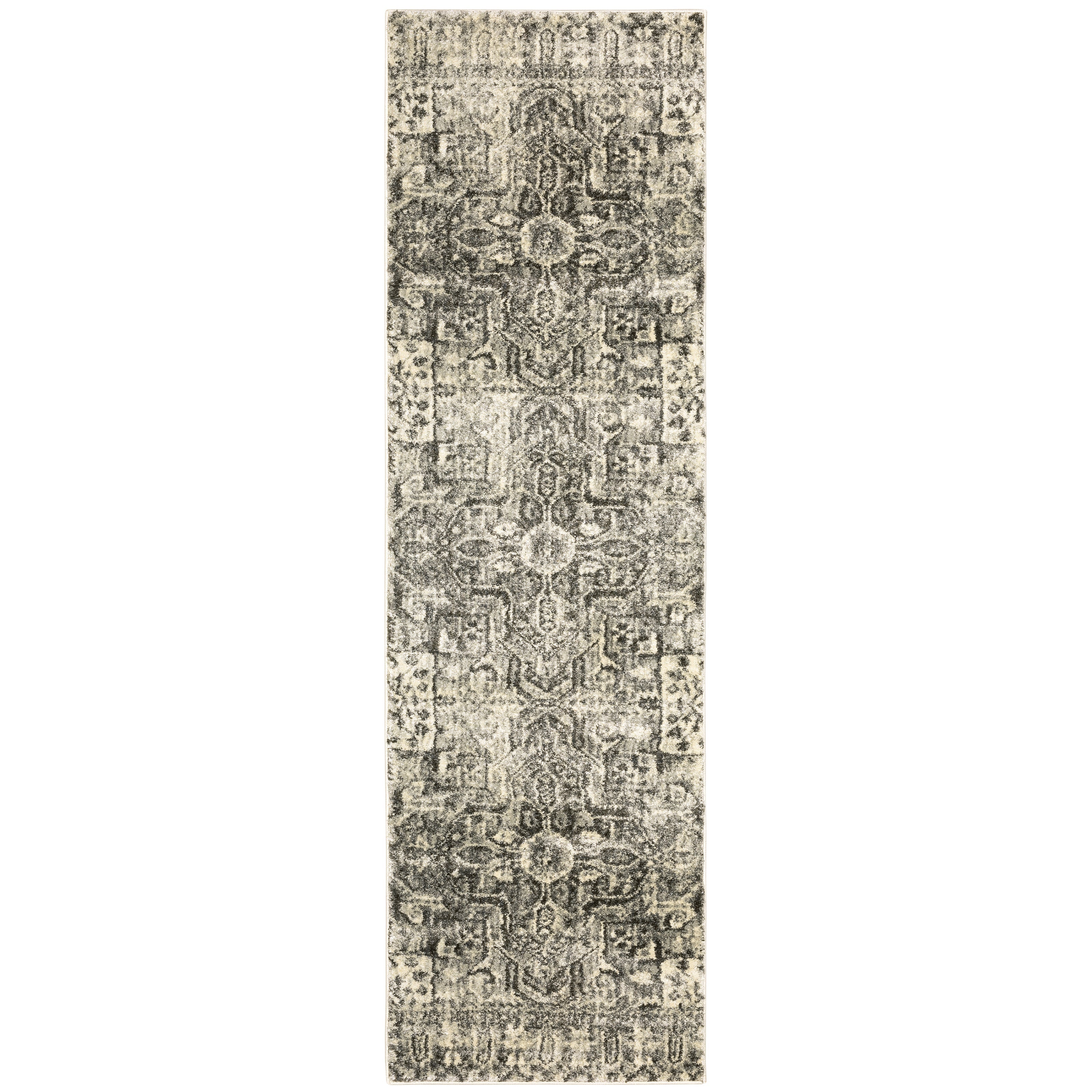 Oriental Weavers Florence 4333W Charcoal/Ivory Area Rug