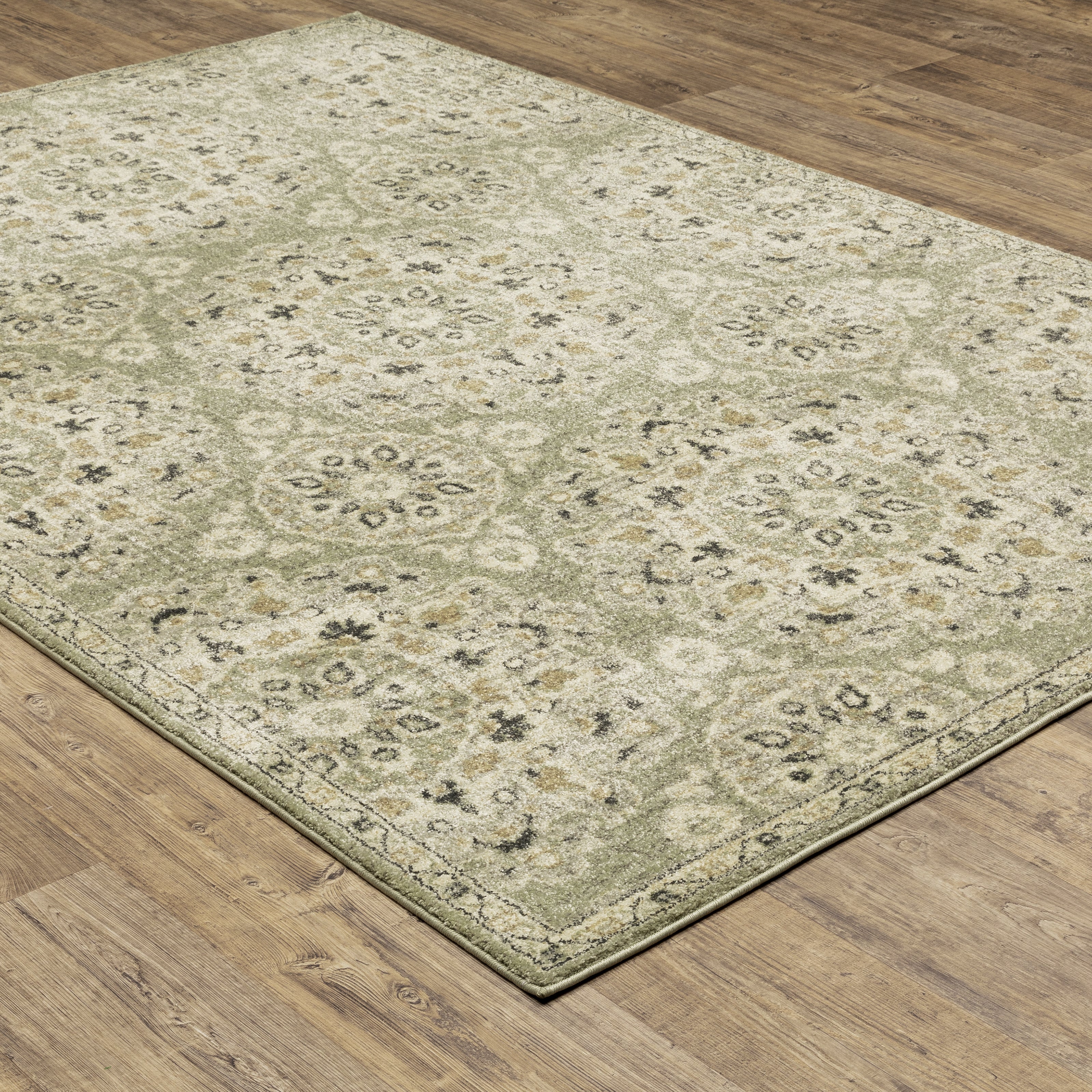 Oriental Weavers Florence 4334E Green/Ivory Area Rug