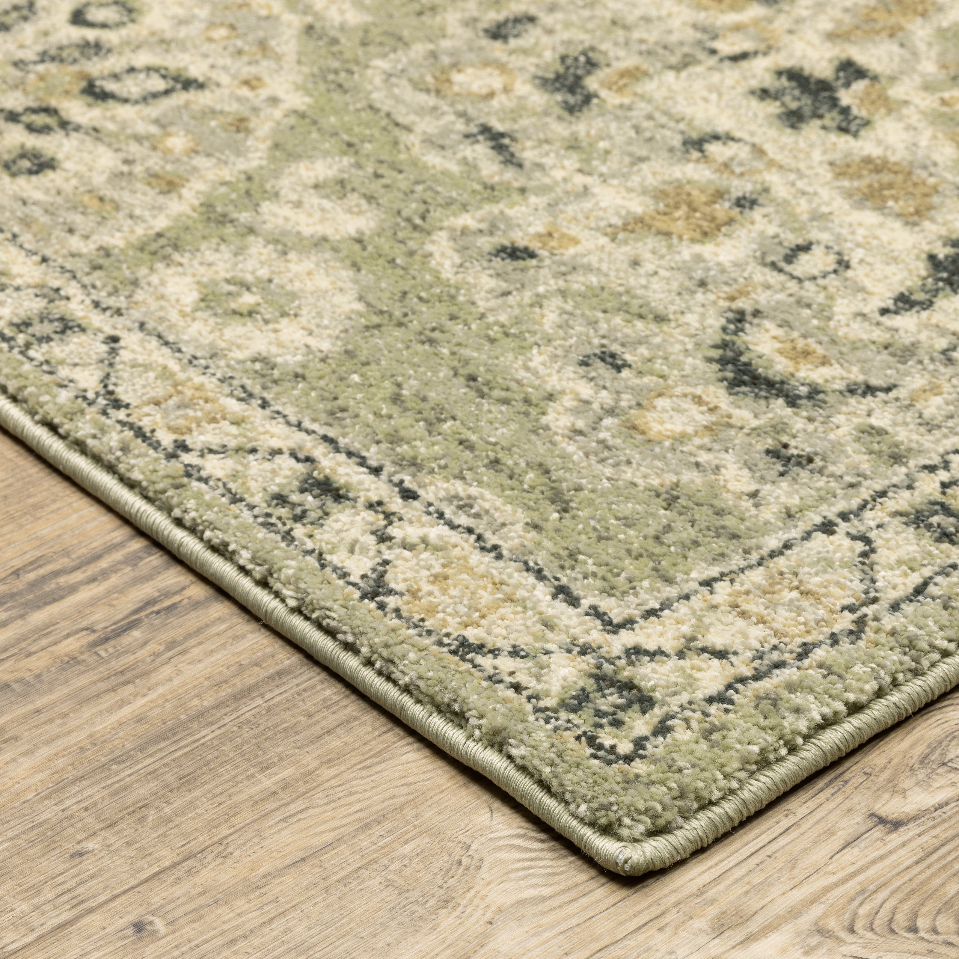 Oriental Weavers Florence 4334E Green/Ivory Area Rug