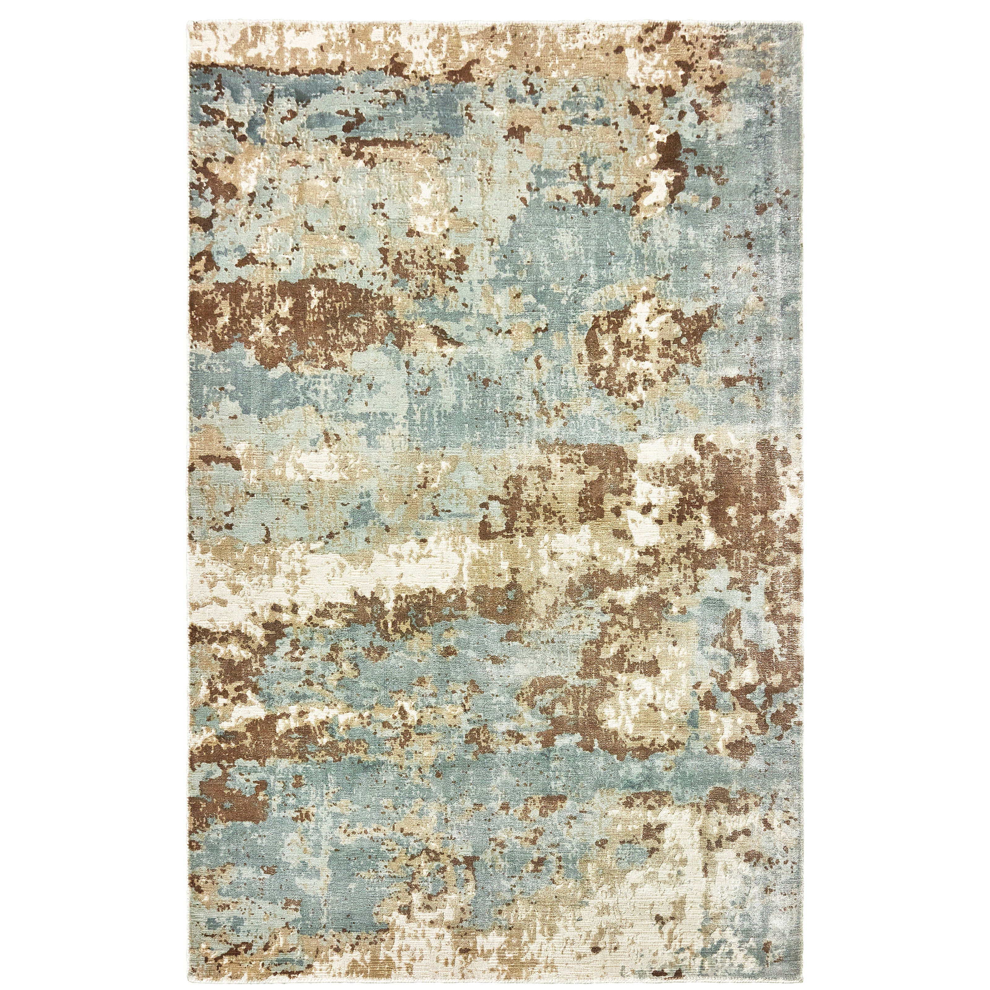 Oriental Weavers Formations 70001 Blue/Brown Area Rug