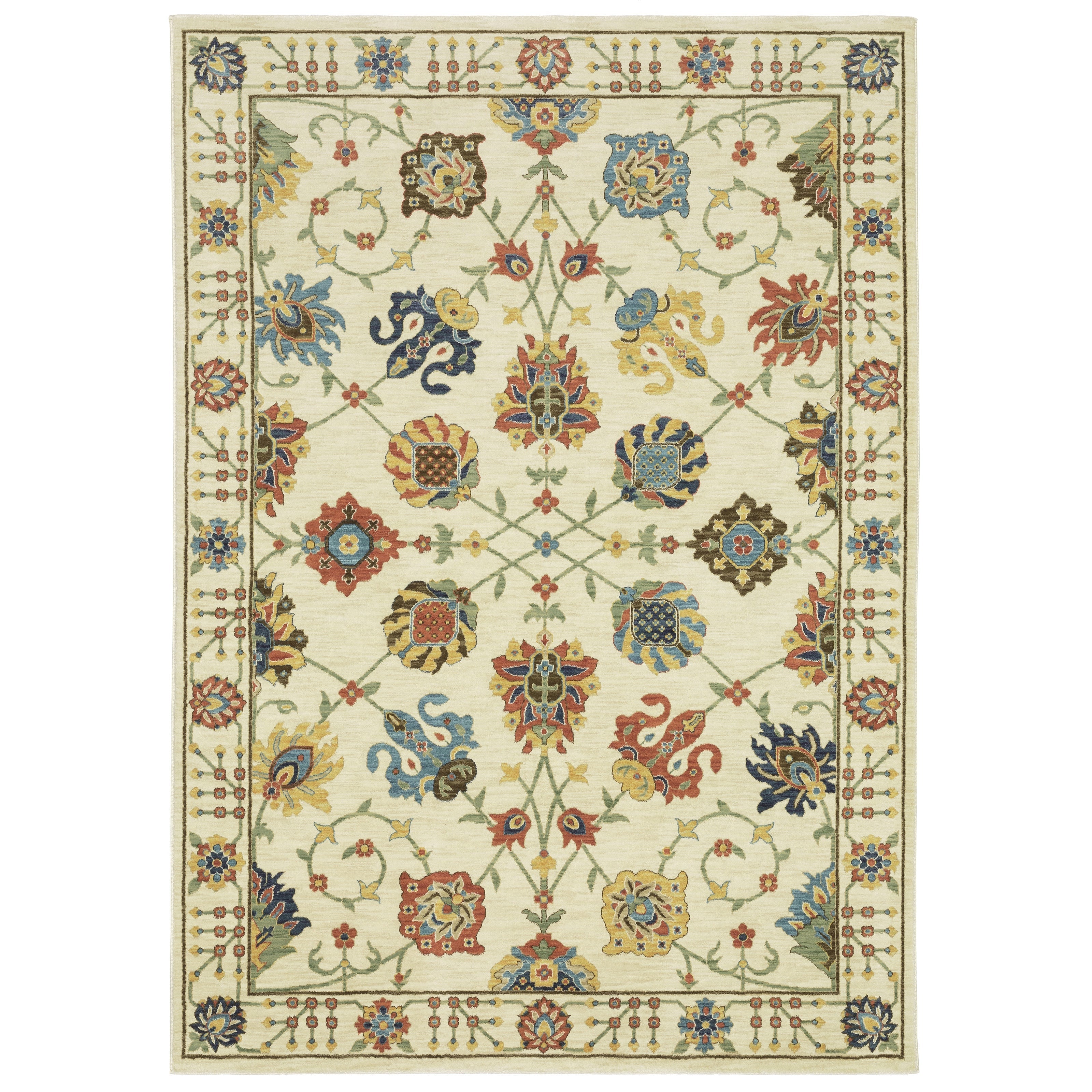 Oriental Weavers Francesca FR01G Ivory/Multi Area Rug