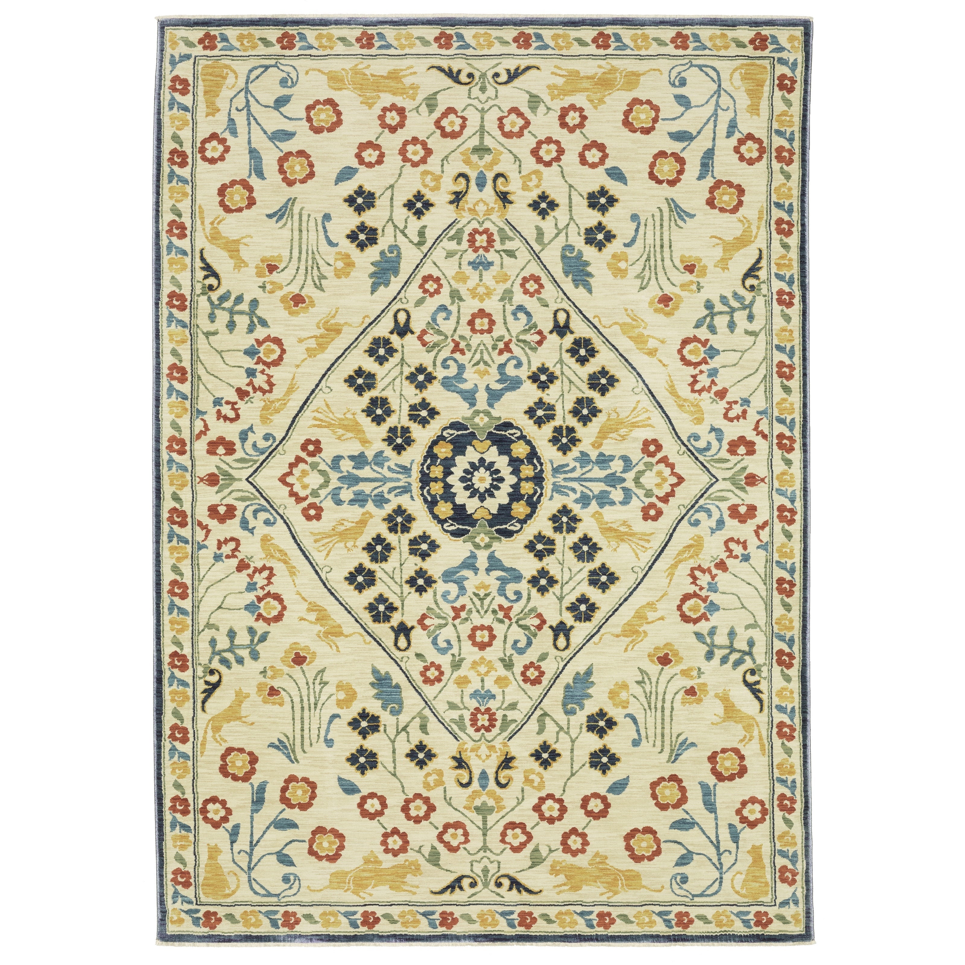 Oriental Weavers Francesca FR06B Ivory/Multi Area Rug