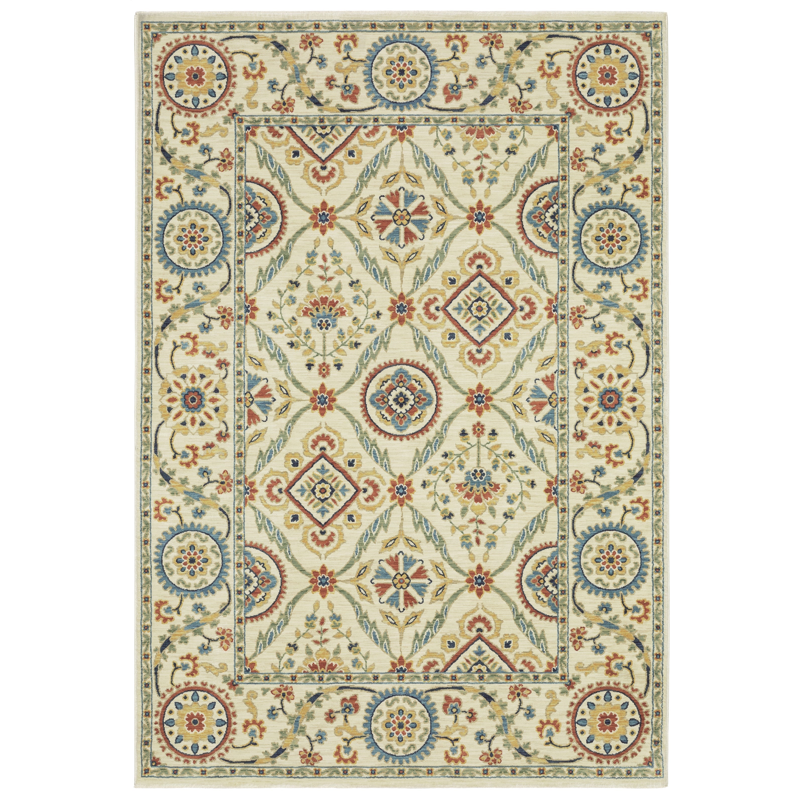 Oriental Weavers Francesca FR07A Ivory/Multi Area Rug