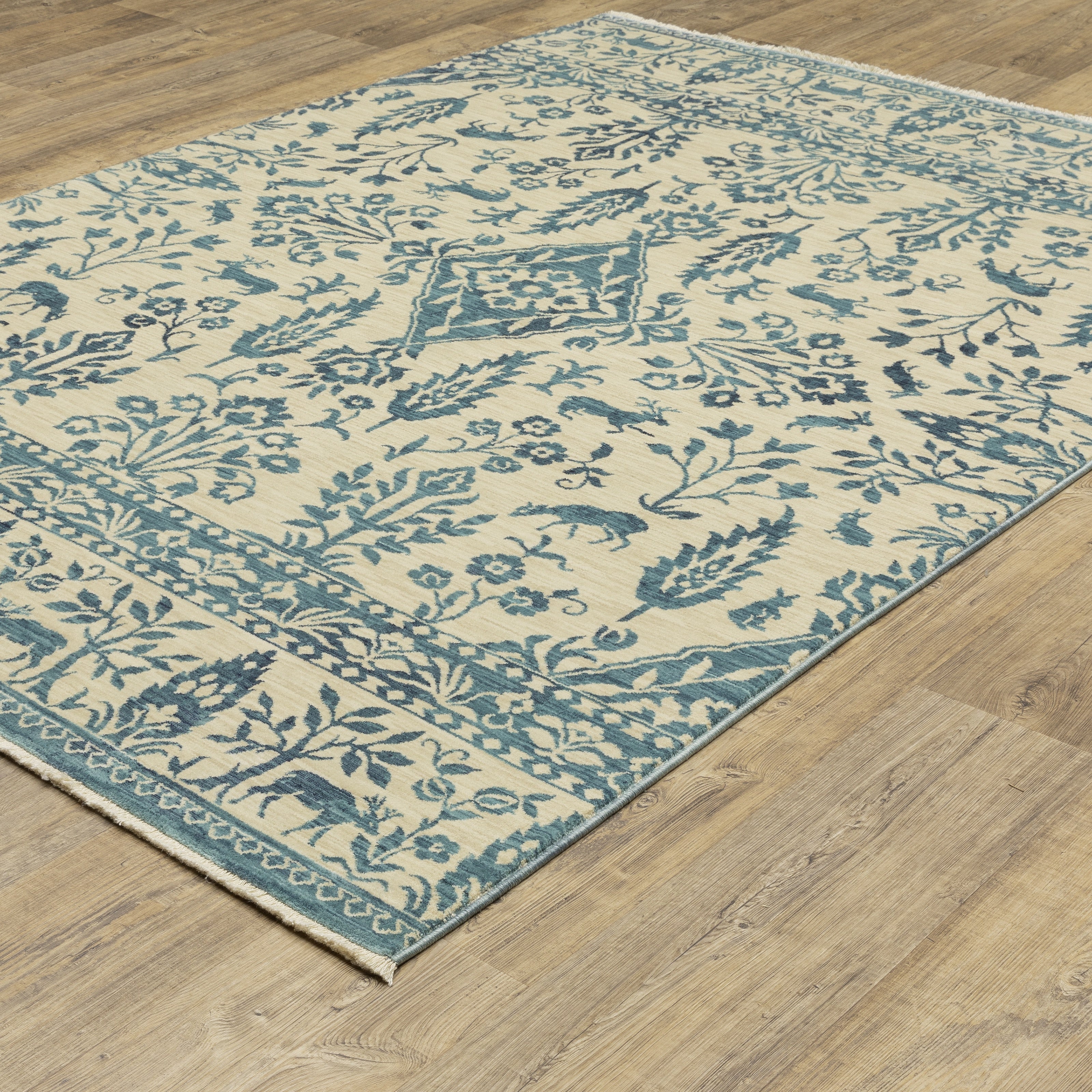 Oriental Weavers Francesca FR08H Blue/Ivory Area Rug
