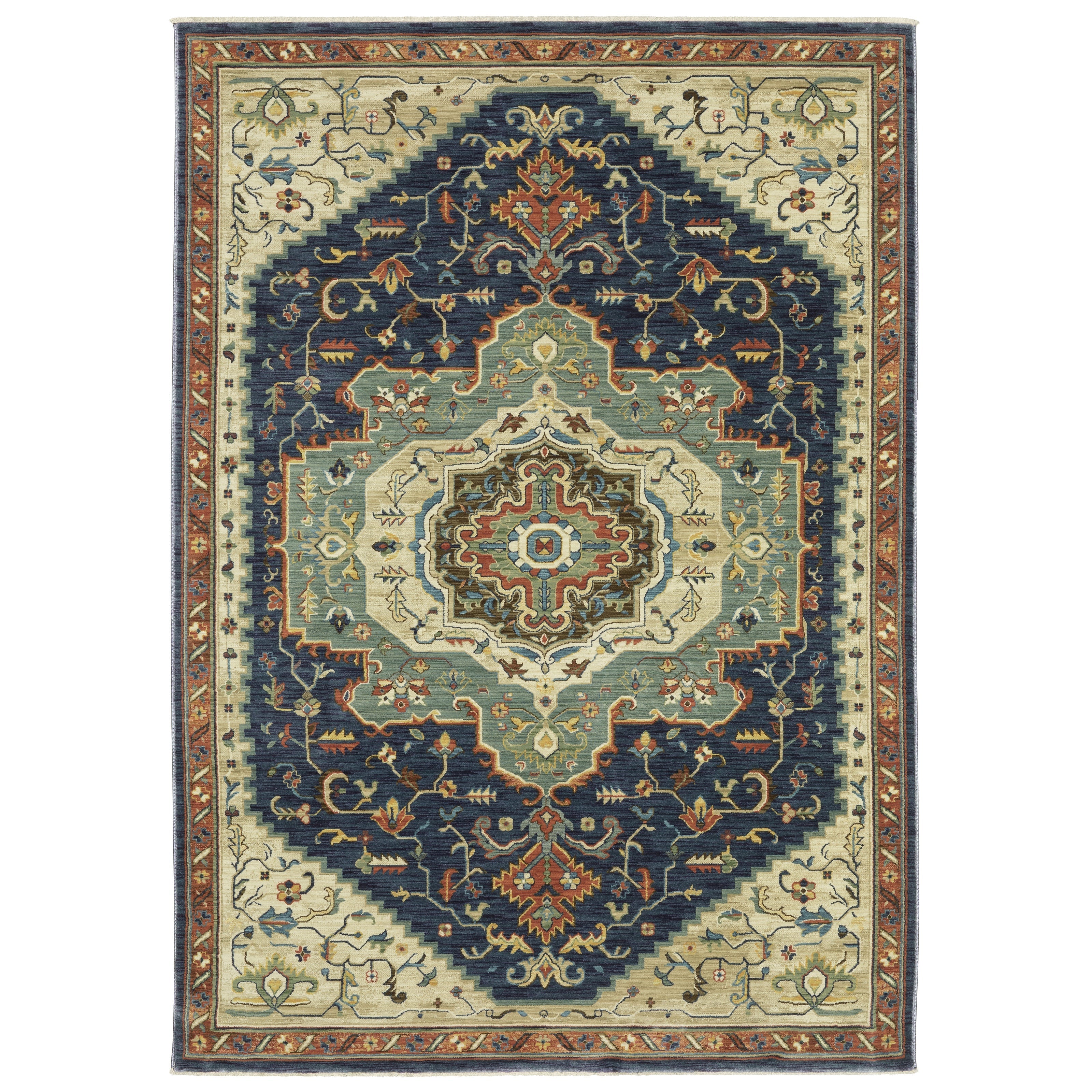 Oriental Weavers Francesca FR09F Blue/Multi Area Rug