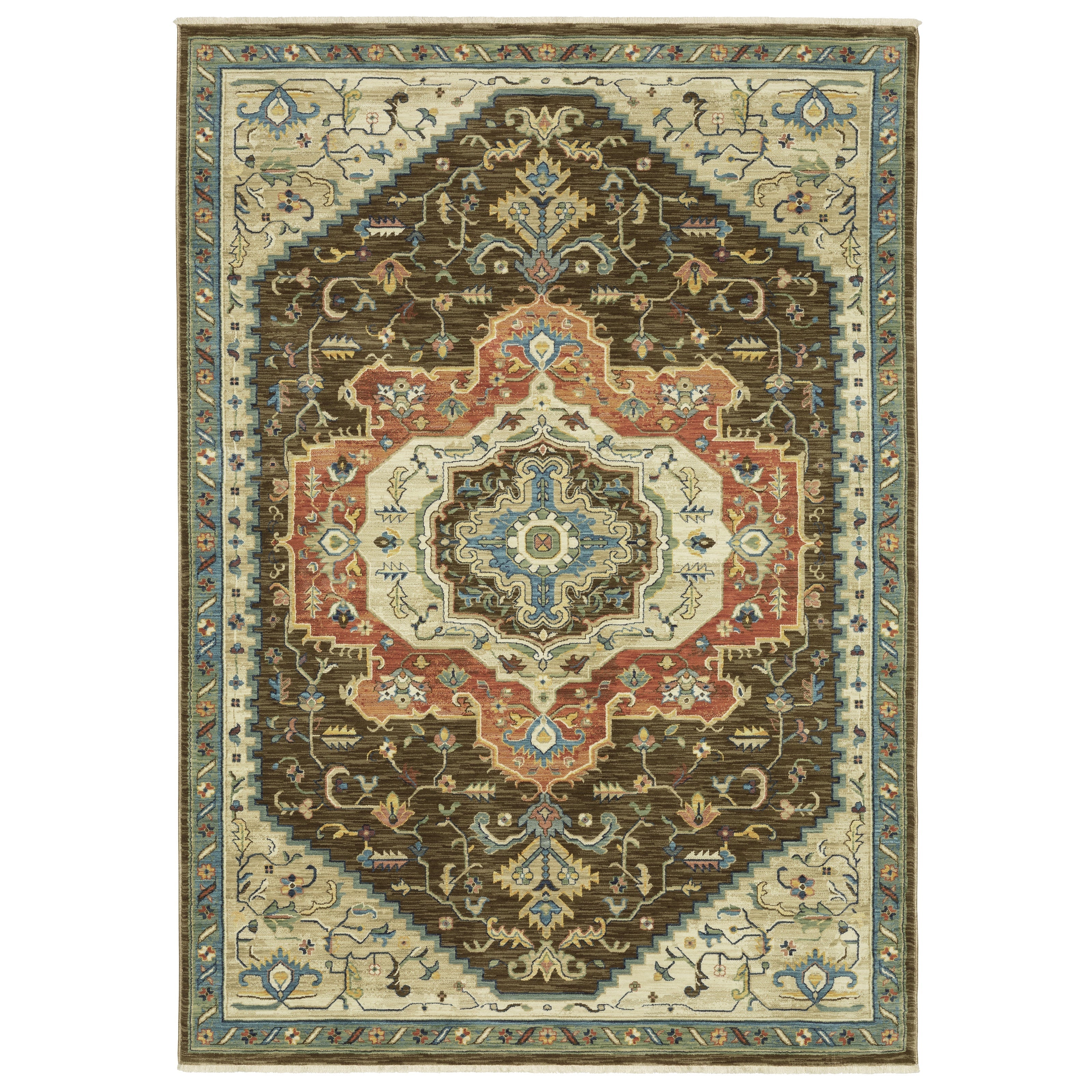 Oriental Weavers Francesca FR09M Brown/Multi Area Rug
