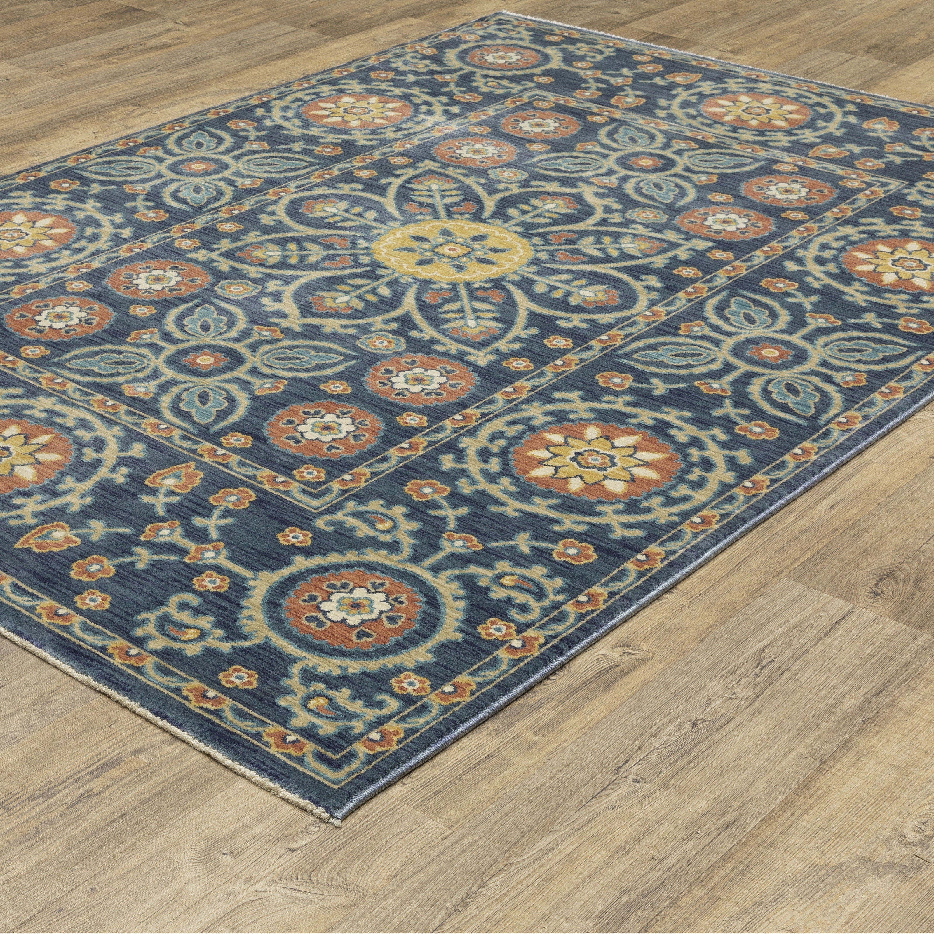 Oriental Weavers Francesca FR11B Blue/Rust Area Rug