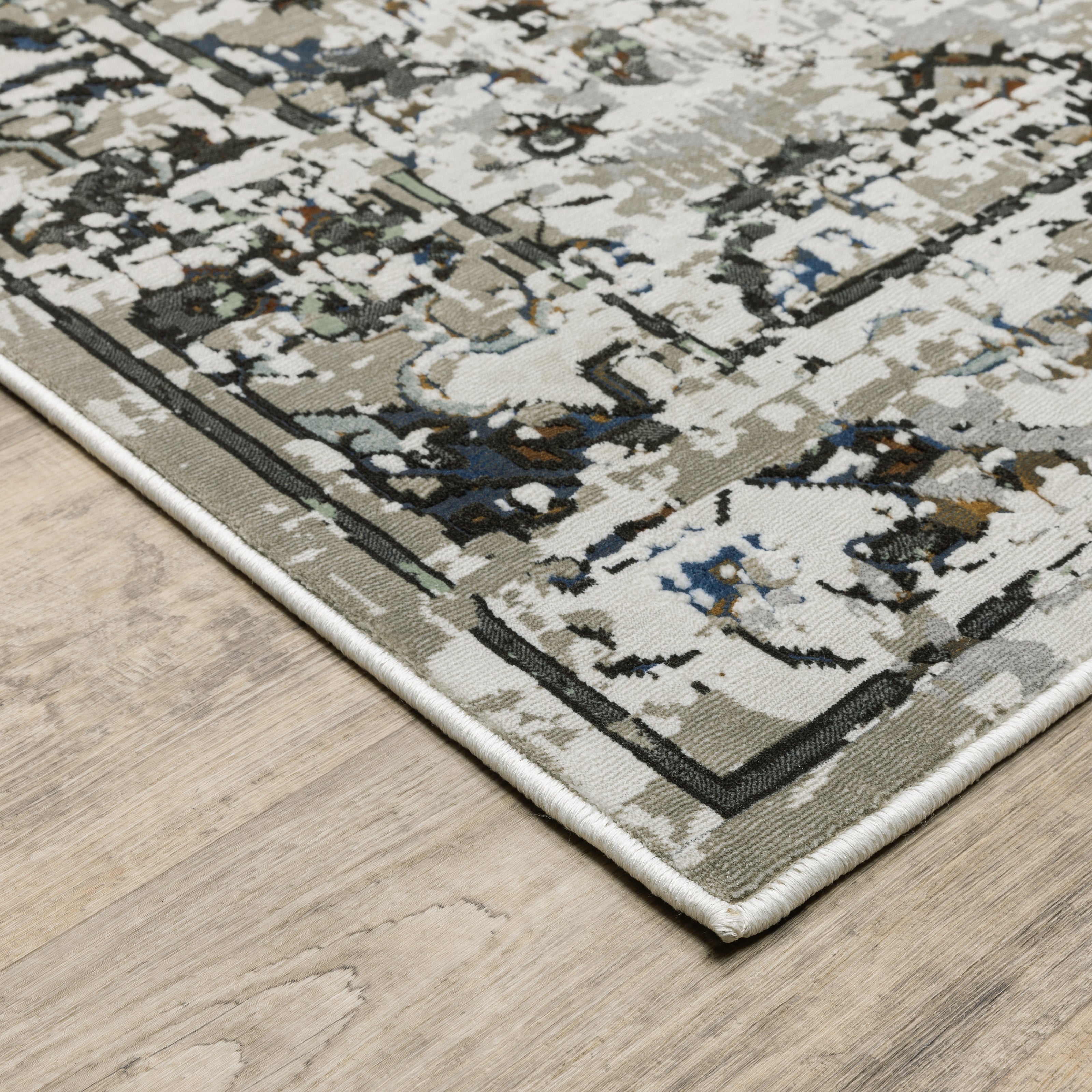 Oriental Weavers Gemini 1003E Charcoal/Grey Area Rug