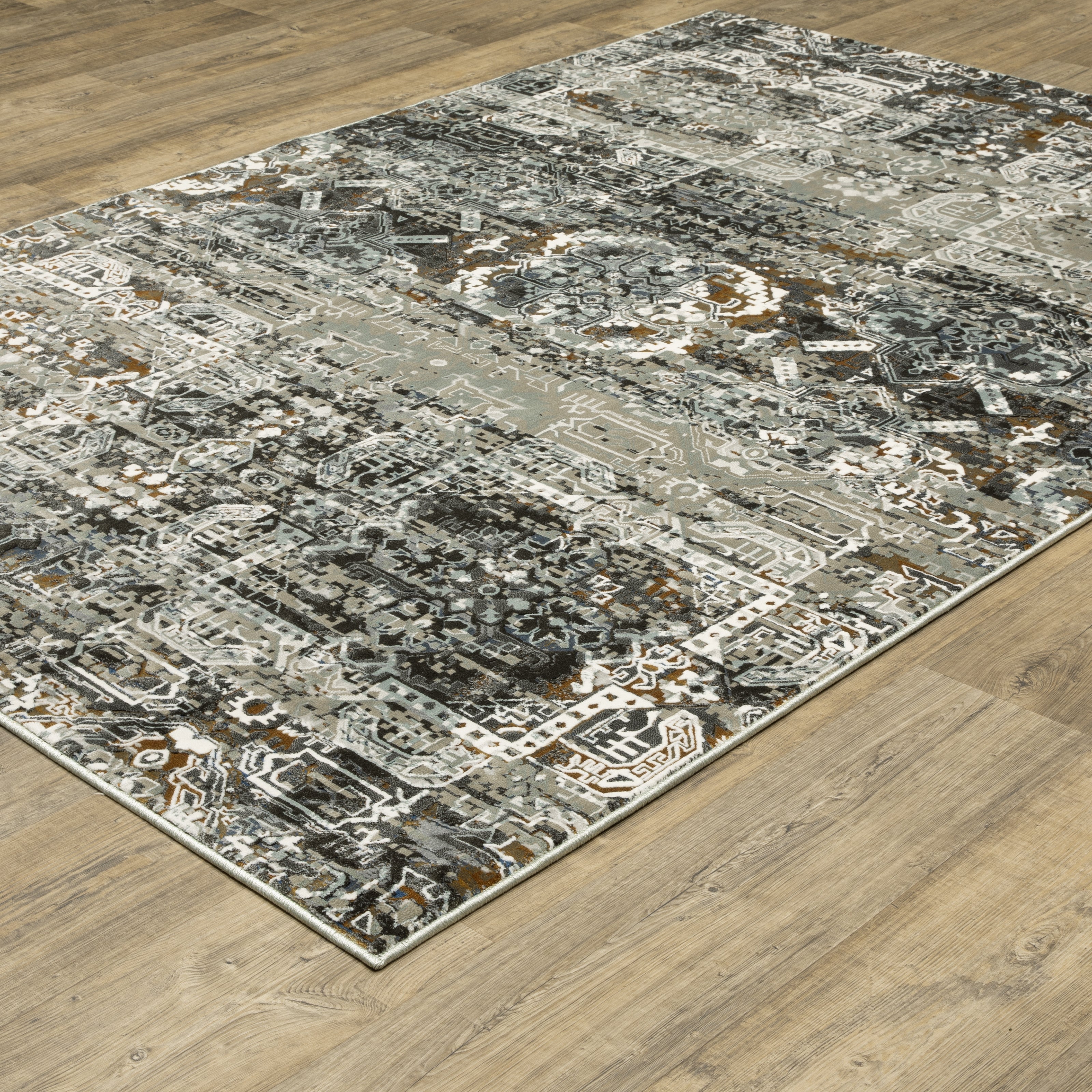 Oriental Weavers Gemini 2060V Charcoal/Multi Area Rug