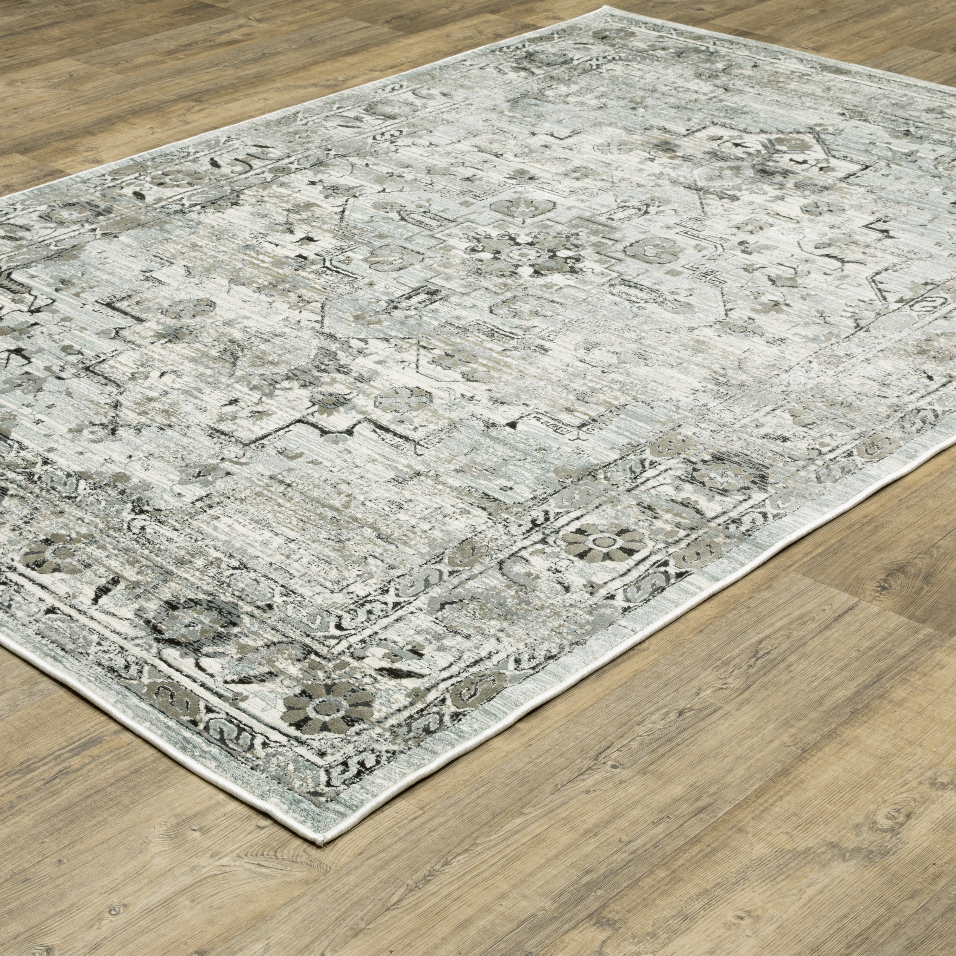 Oriental Weavers Gemini 20Z Grey/Blue Area Rug