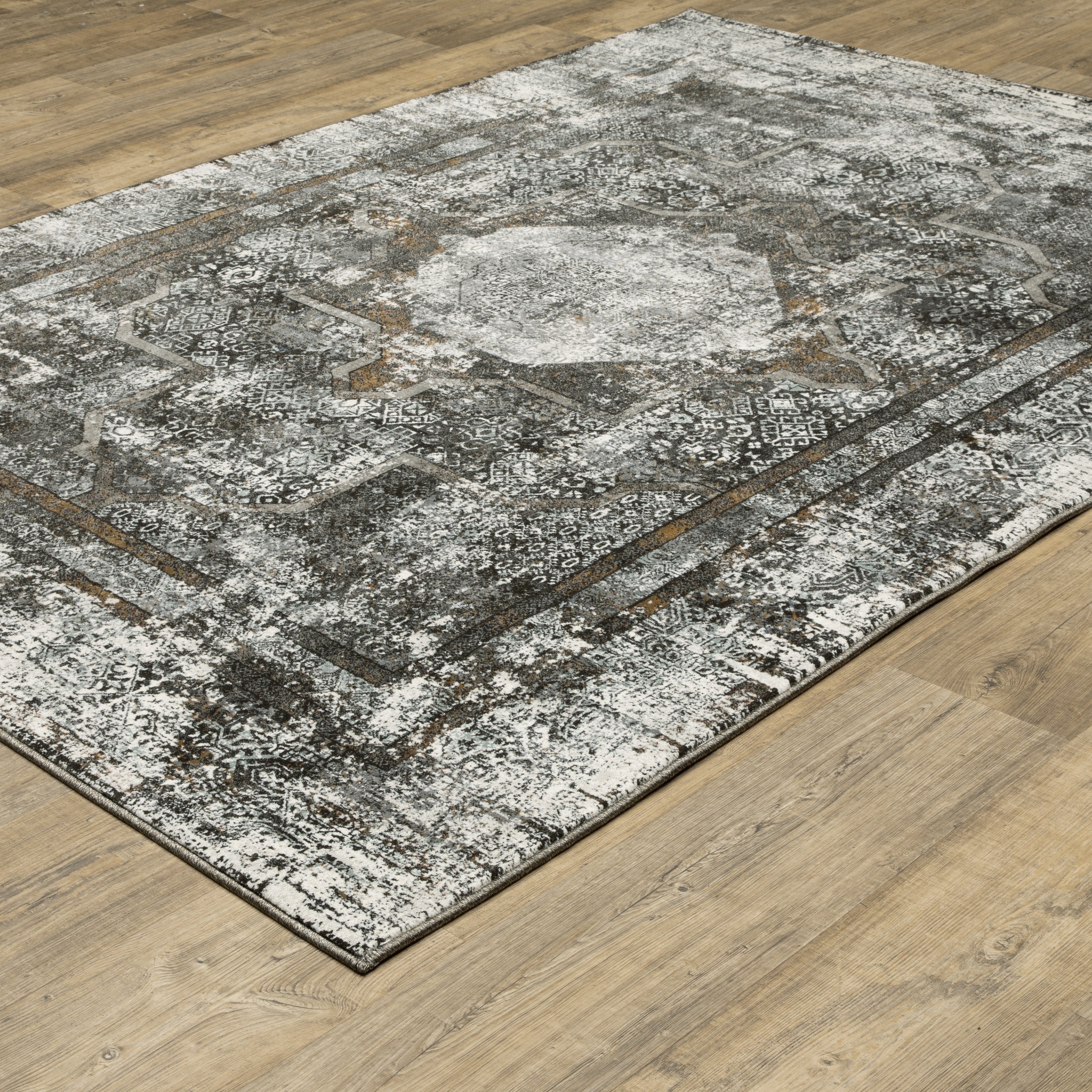 Oriental Weavers Gemini 90O Charcoal/Grey Area Rug