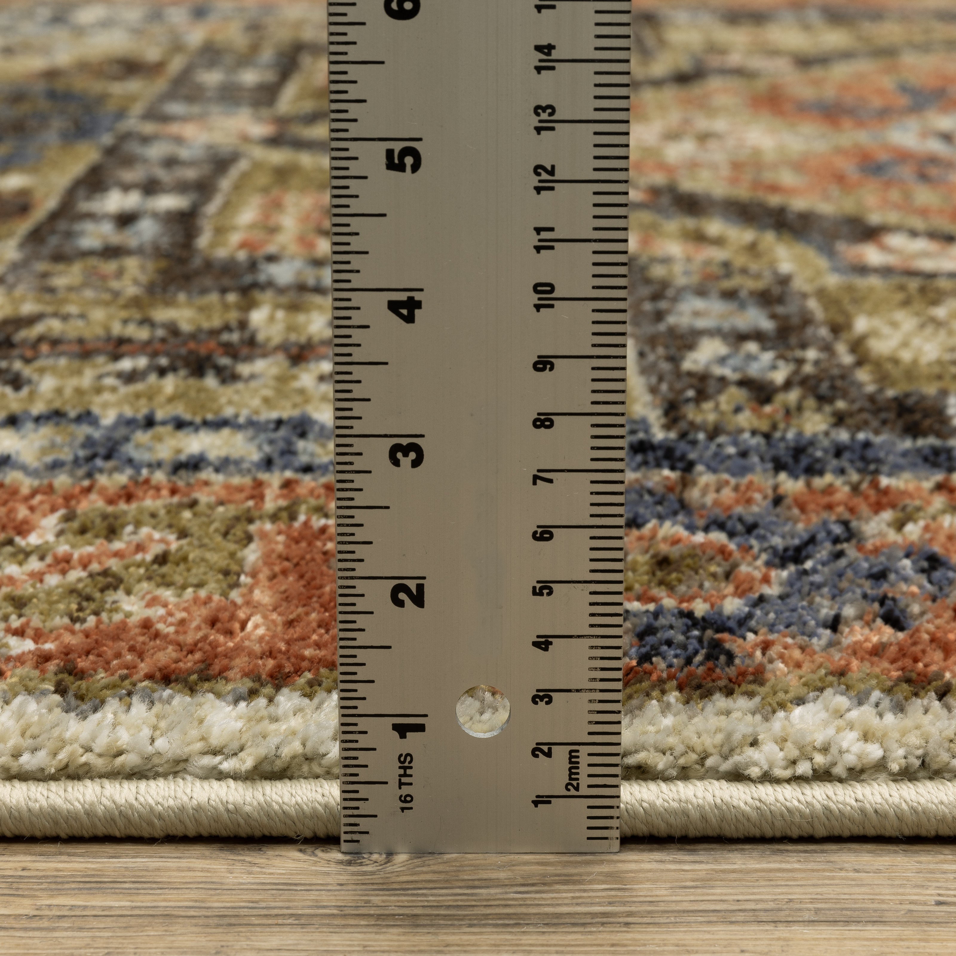 Oriental Weavers Gemma GEM03 Rust/Blue Area Rug