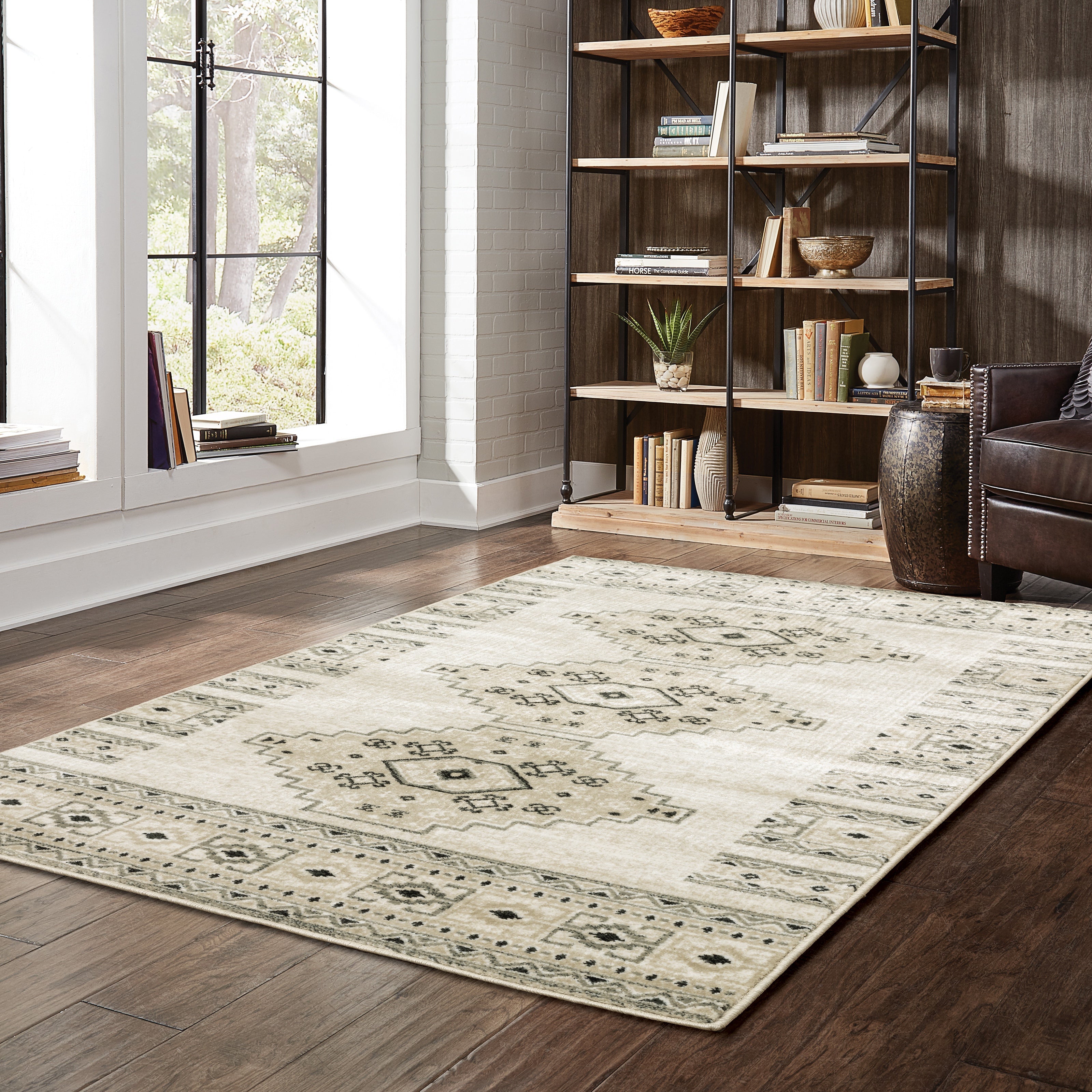 Oriental Weavers Georgia 643A Ivory/Grey Area Rug
