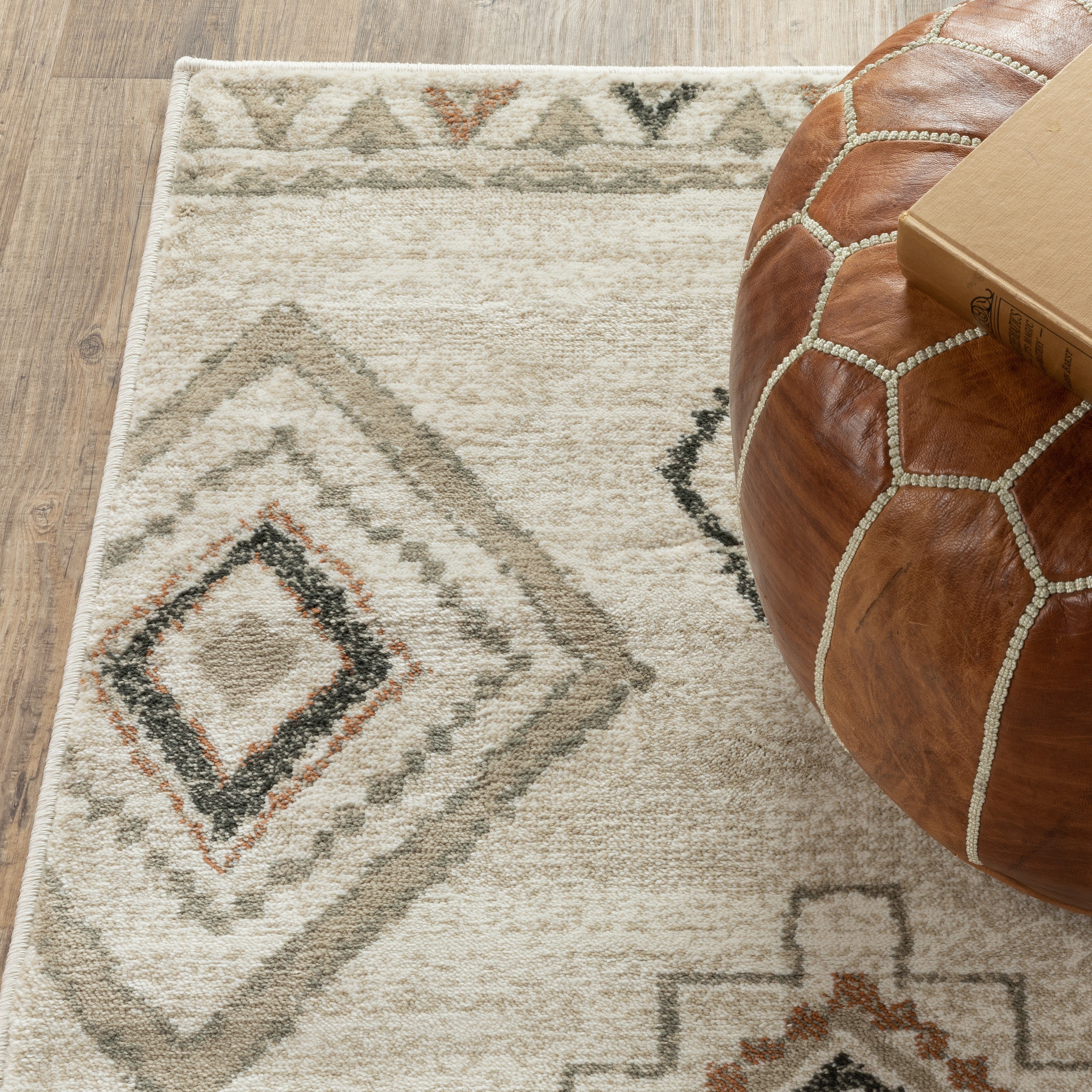 Oriental Weavers Georgia 660B Ivory/Orange Area Rug