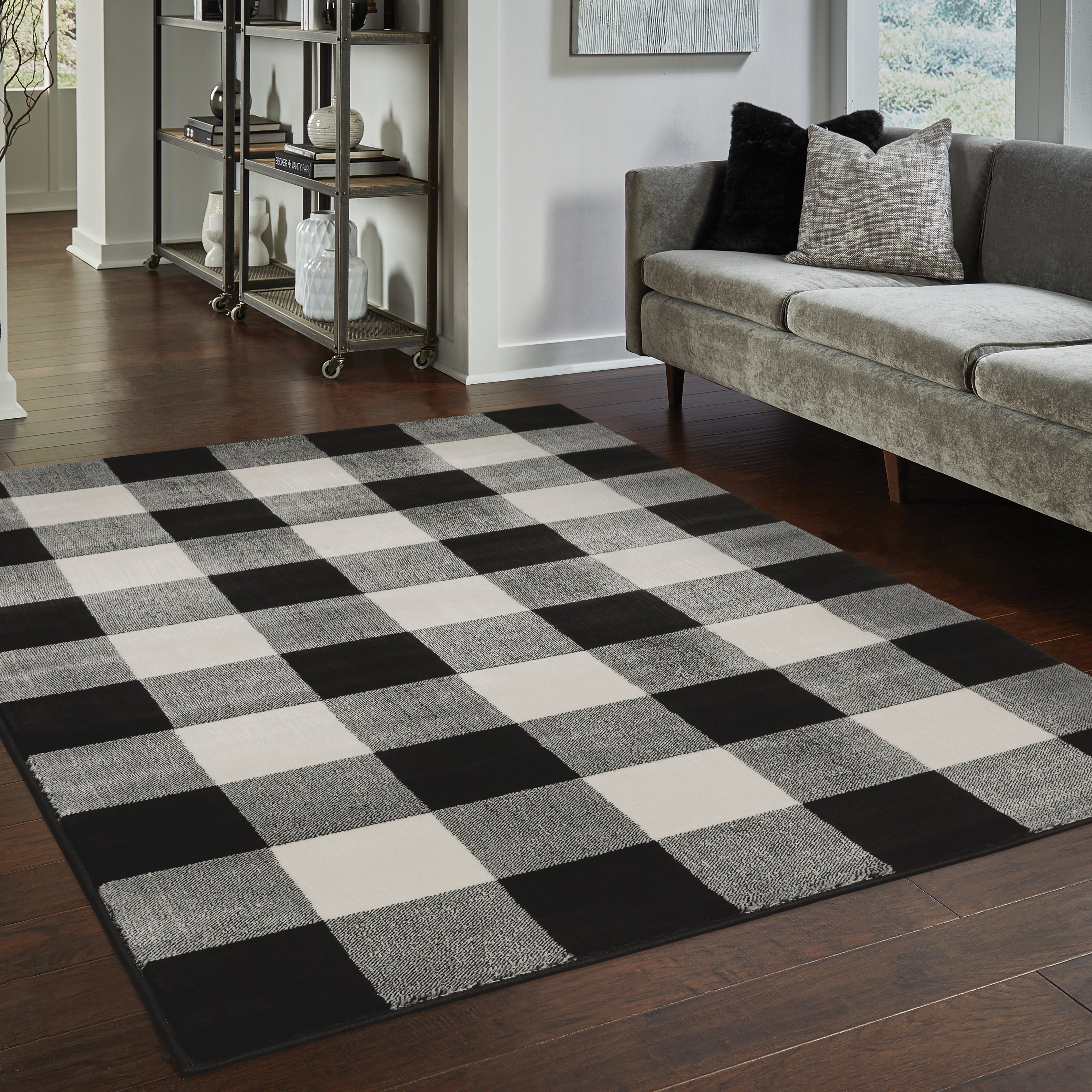 Oriental Weavers Georgia 678D Black/Ivory Area Rug