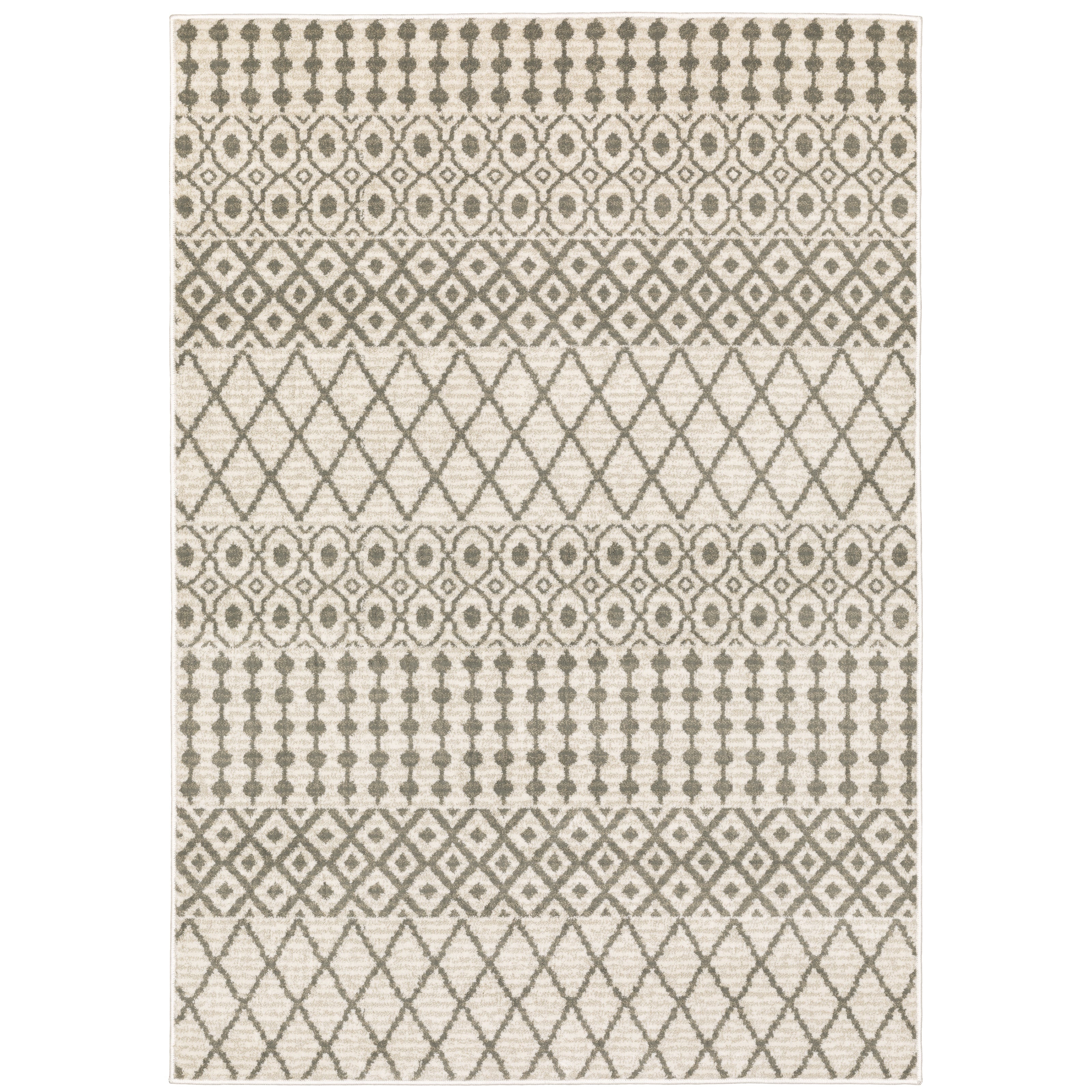 Oriental Weavers Georgia 717B Ivory/Grey Area Rug