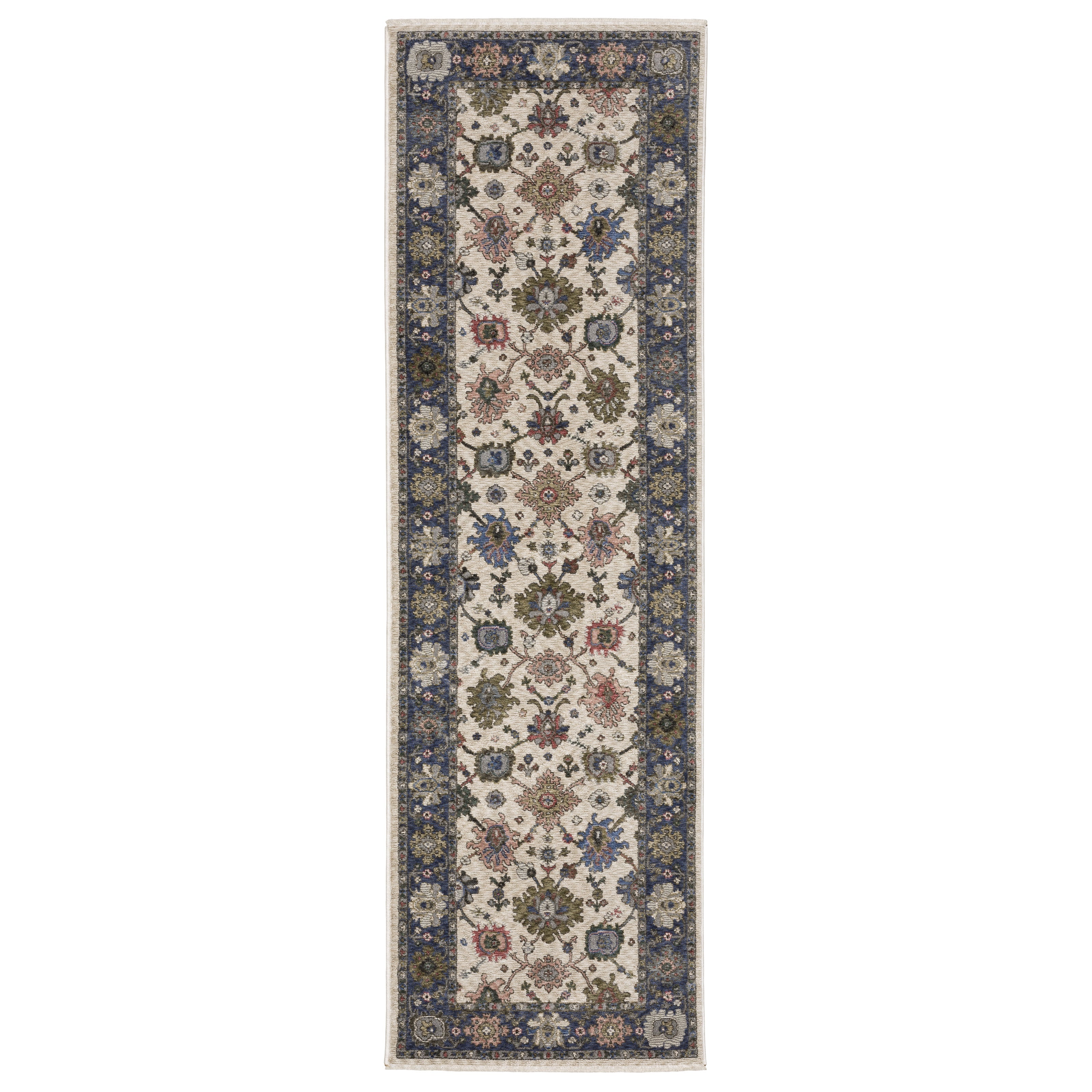 Oriental Weavers Hastings HA01E Ivory/Blue Area Rug