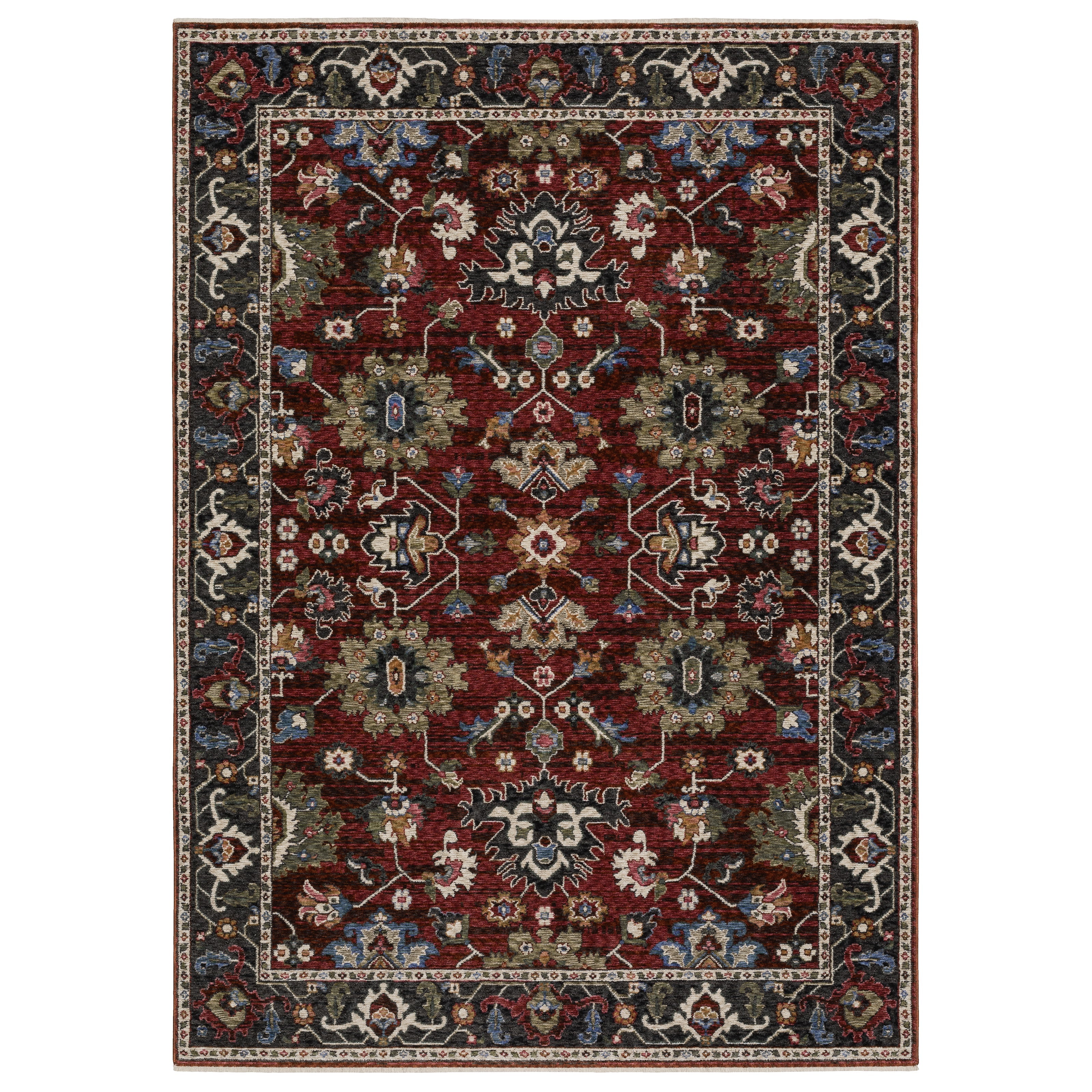 Oriental Weavers Hastings HA03V Red/Multi Area Rug