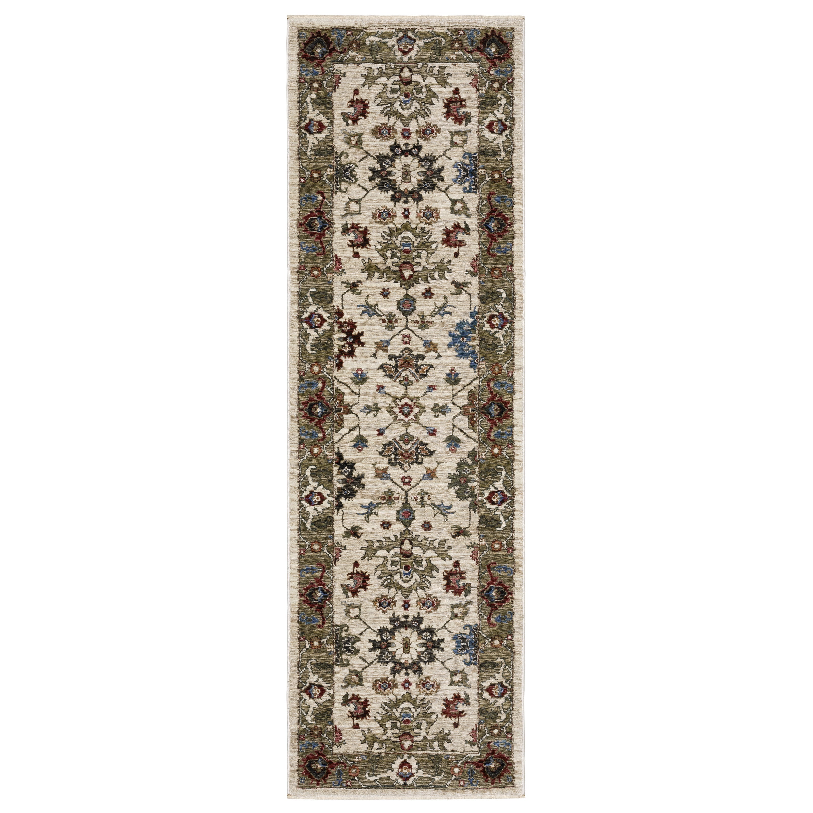 Oriental Weavers Hastings HA03W Ivory/Green Area Rug