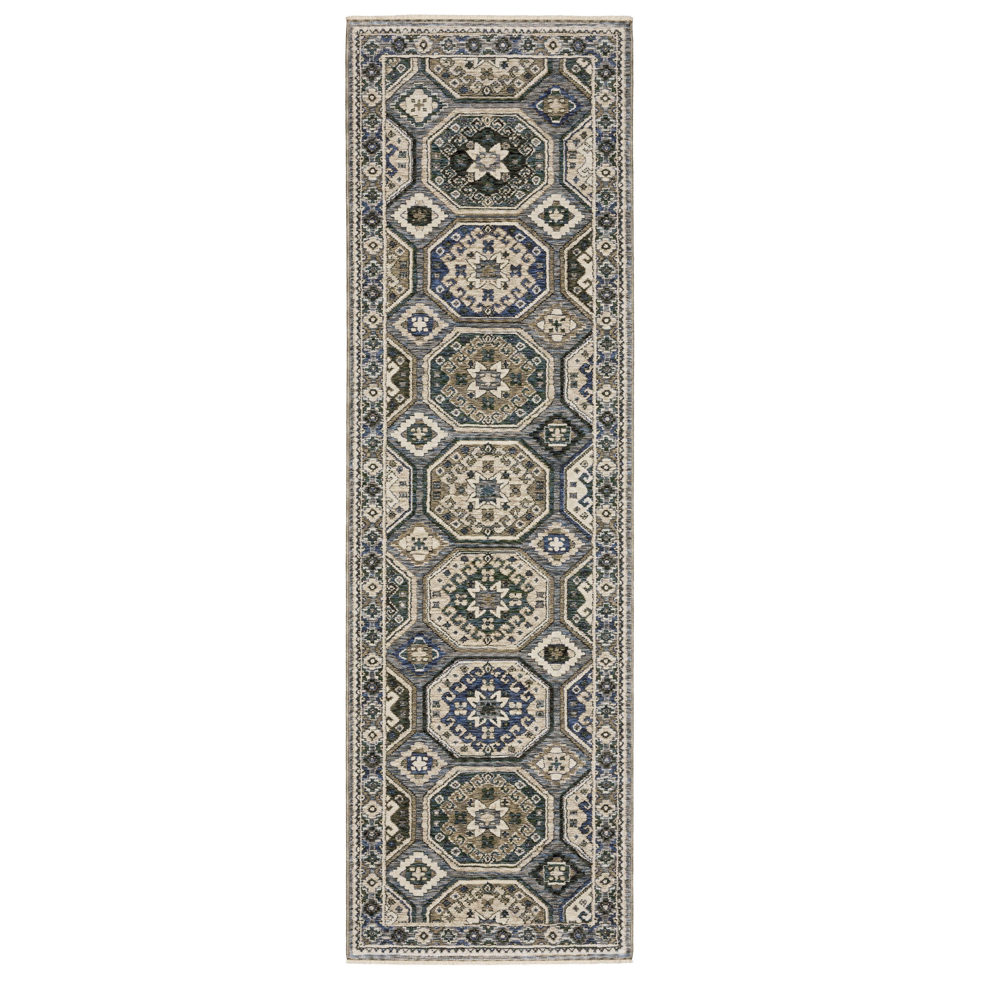Oriental Weavers Hastings HA05H Ivory/Blue Area Rug