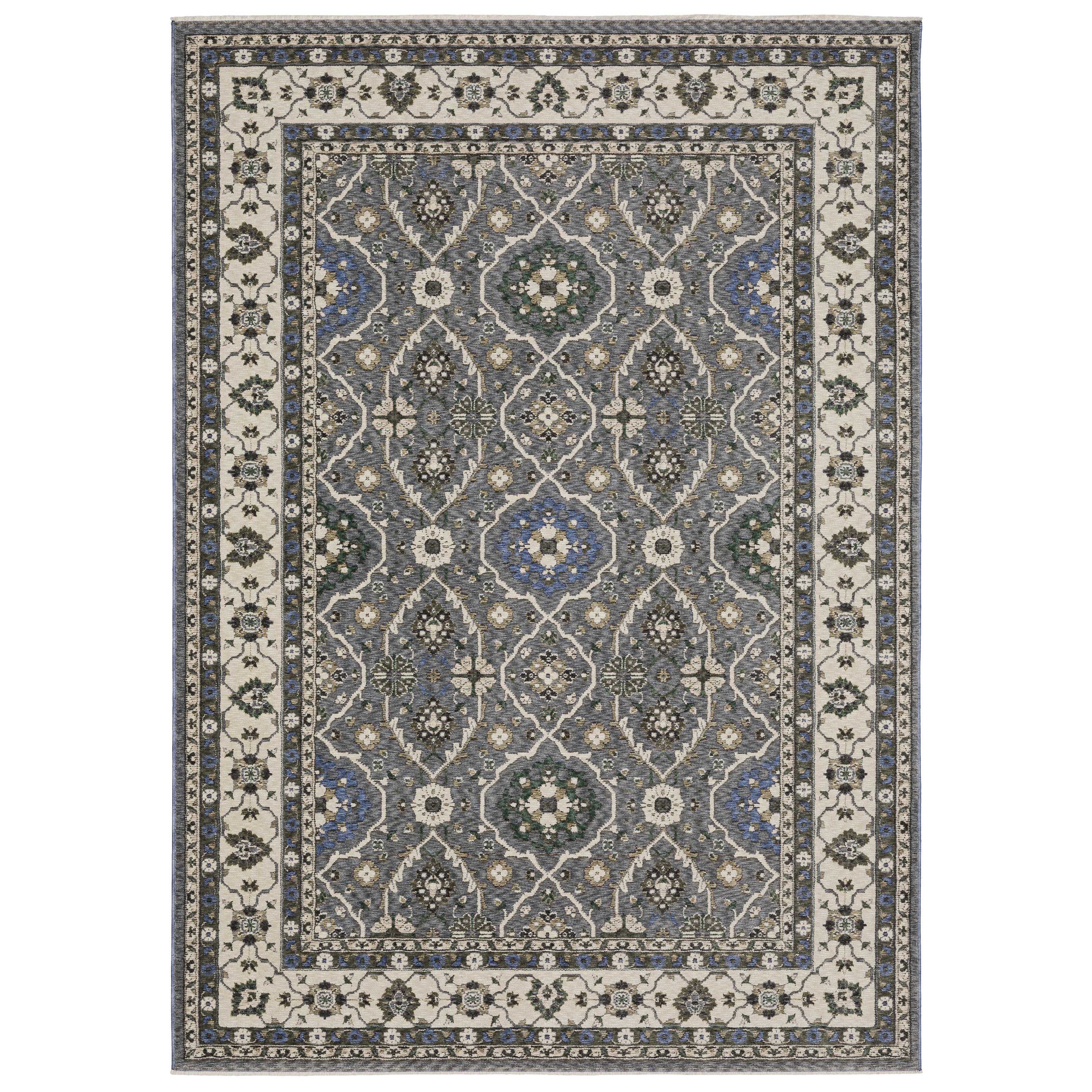 Oriental Weavers Hastings HA07H Blue/Ivory Area Rug