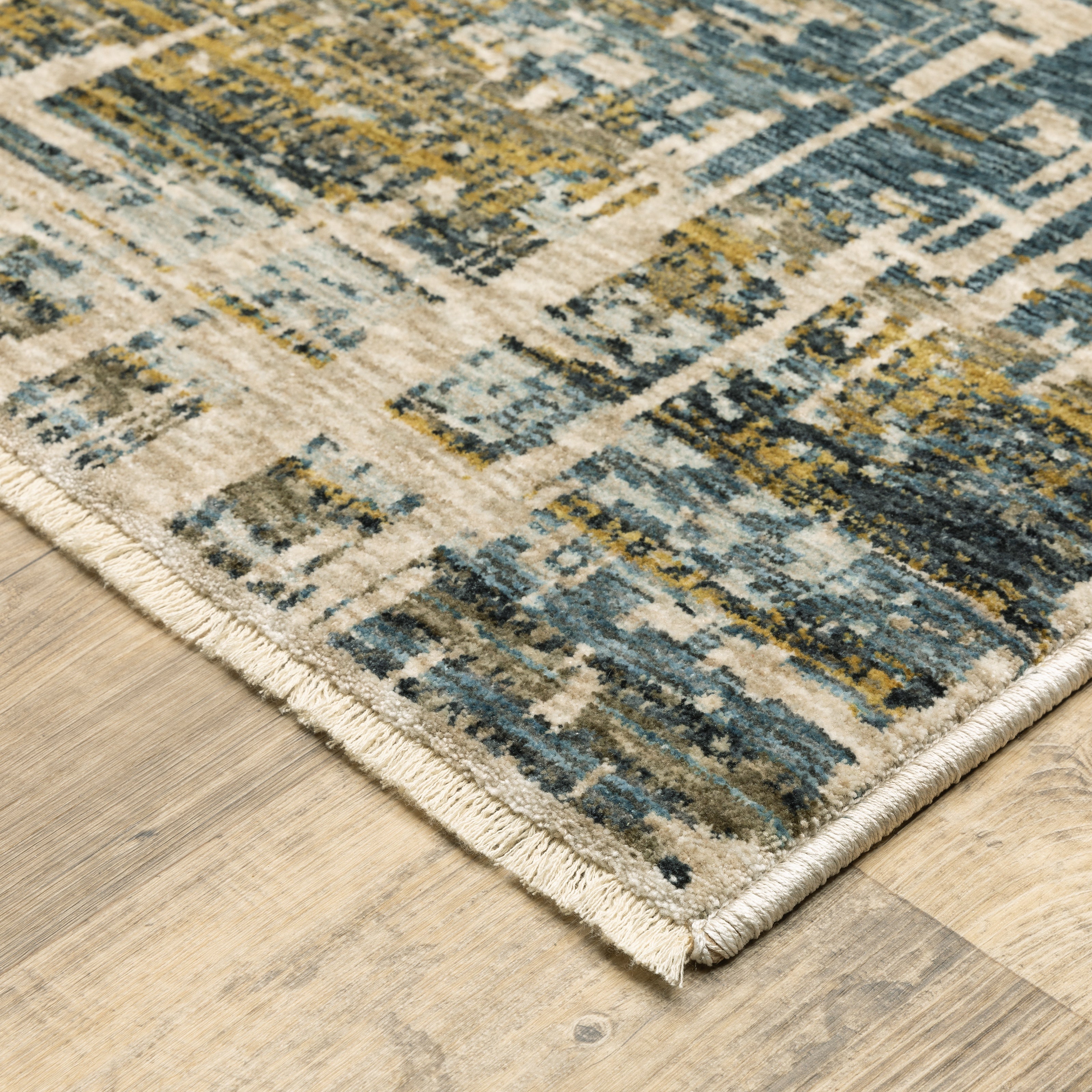 Oriental Weavers Hayden HAY05 Blue/Gold Area Rug