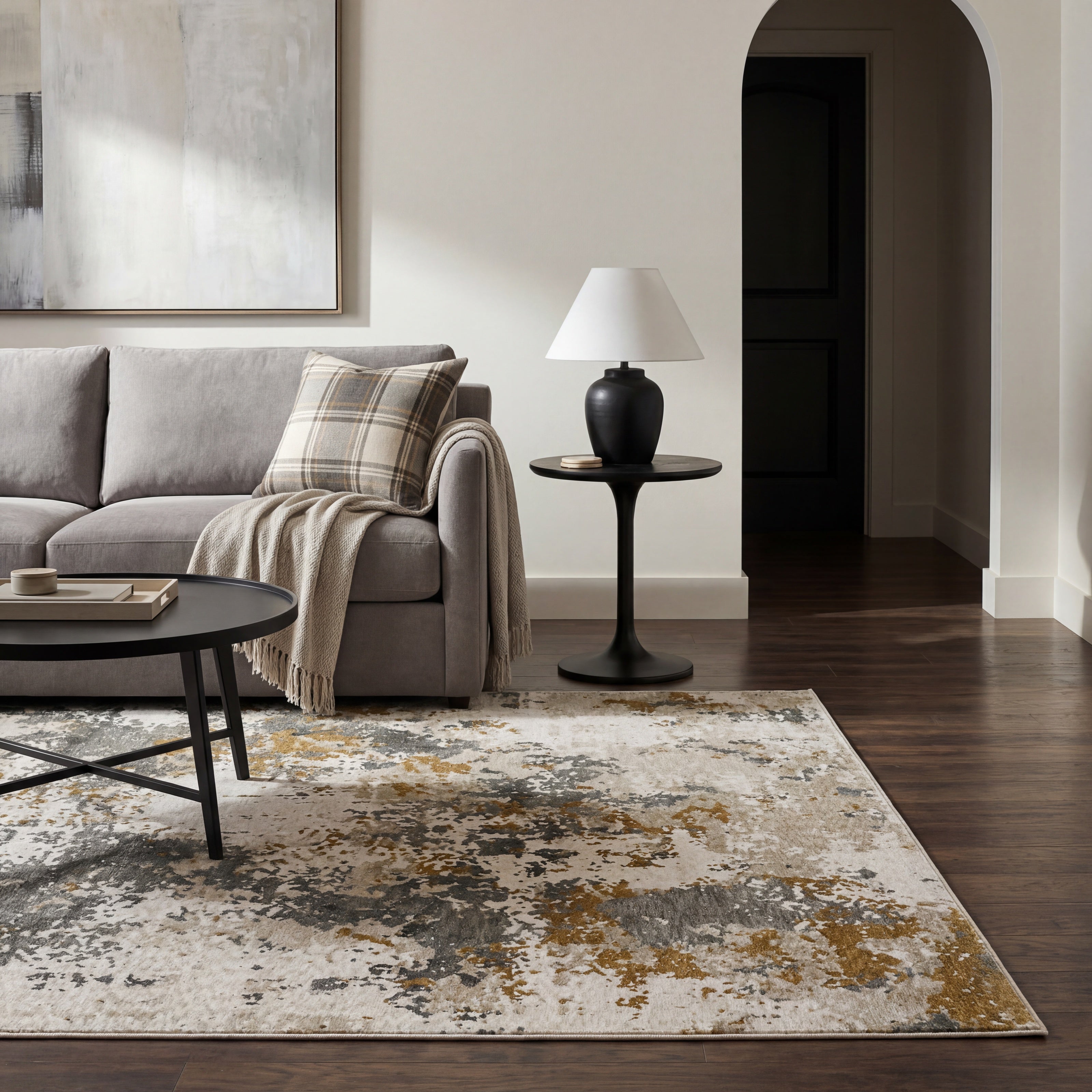 Oriental Weavers Hayden HAY10 Beige/Rust Area Rug