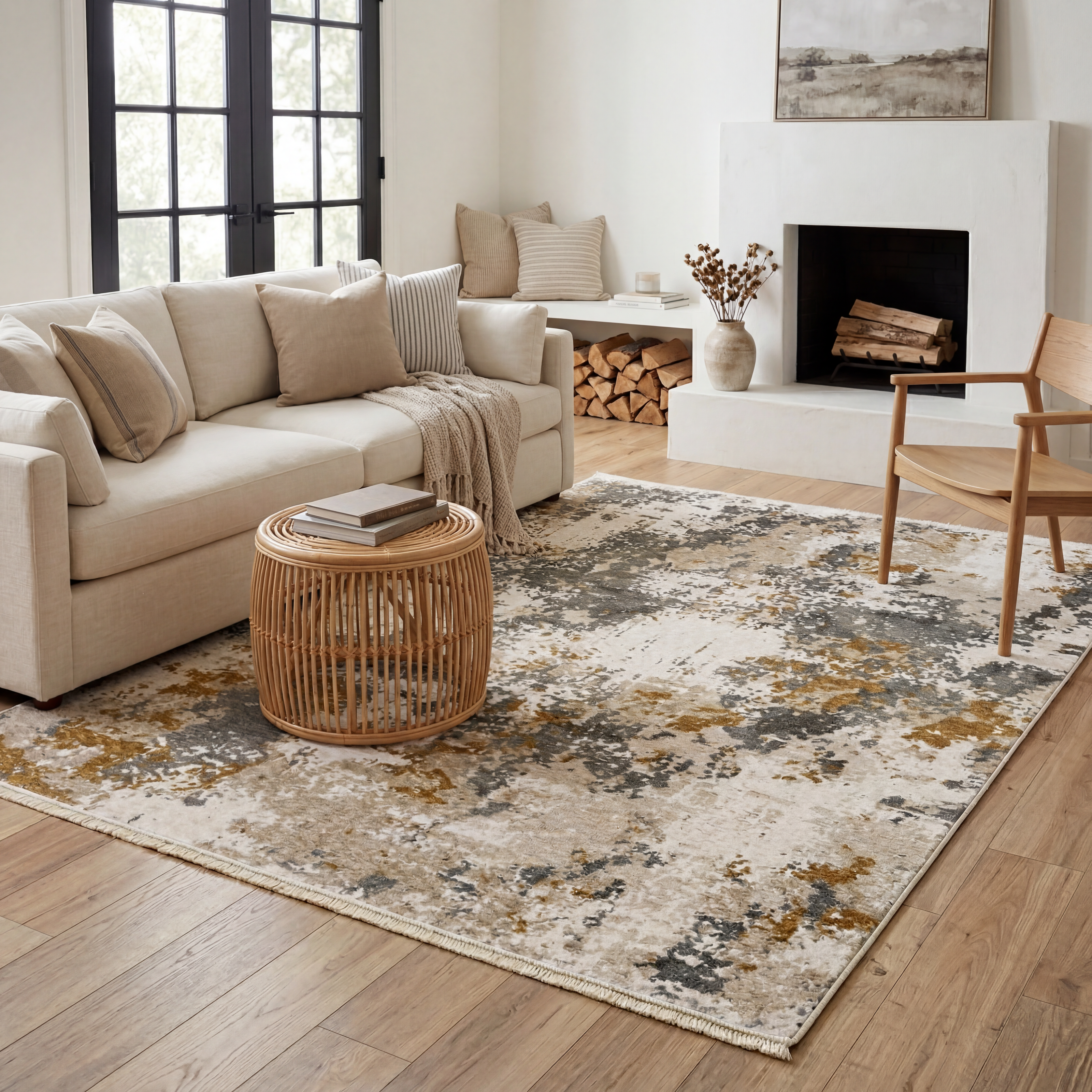 Oriental Weavers Hayden HAY10 Beige/Rust Area Rug