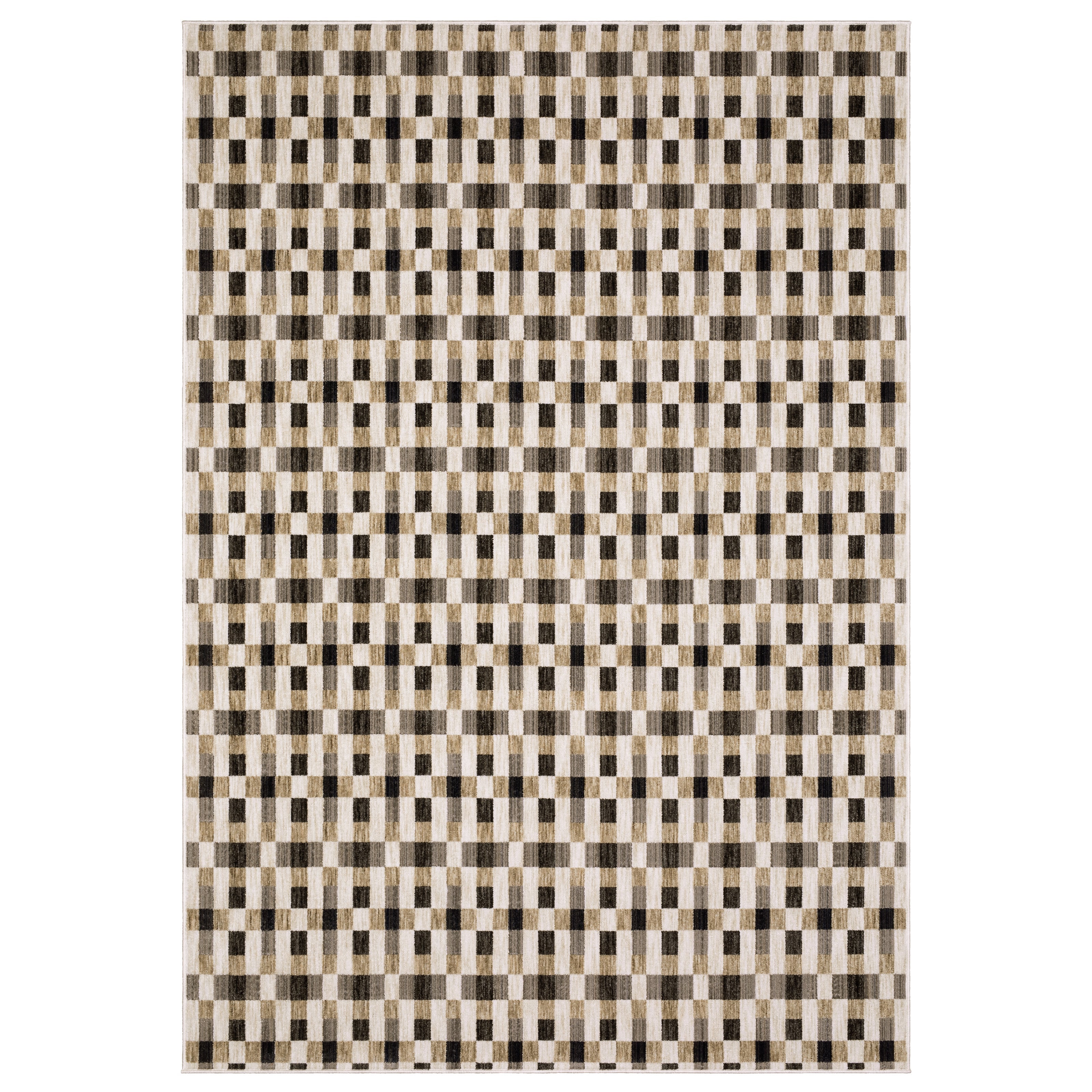 Oriental Weavers Hunter HNT05 Black/Gold Area Rug
