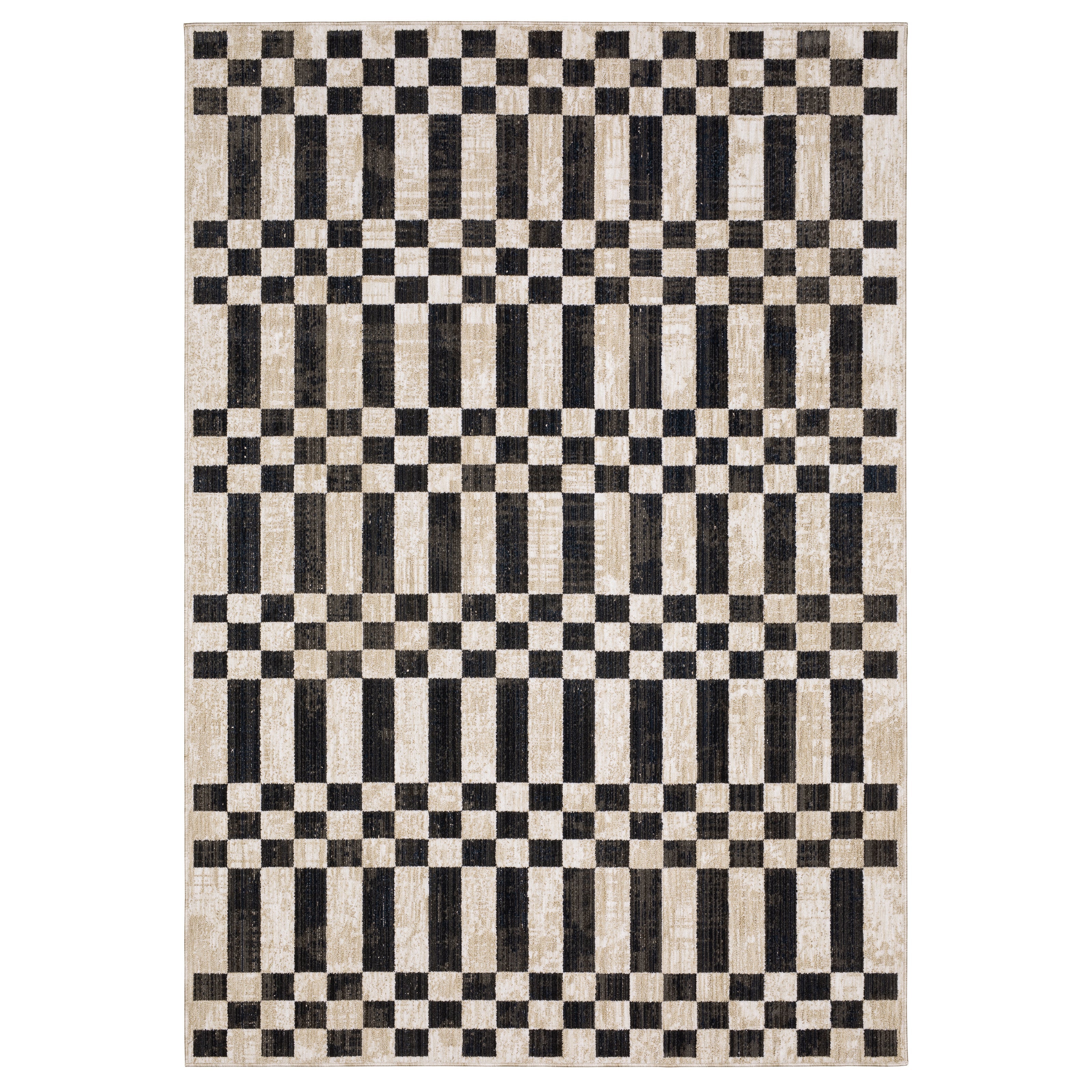Oriental Weavers Hunter HNT10 Beige/Black Area Rug