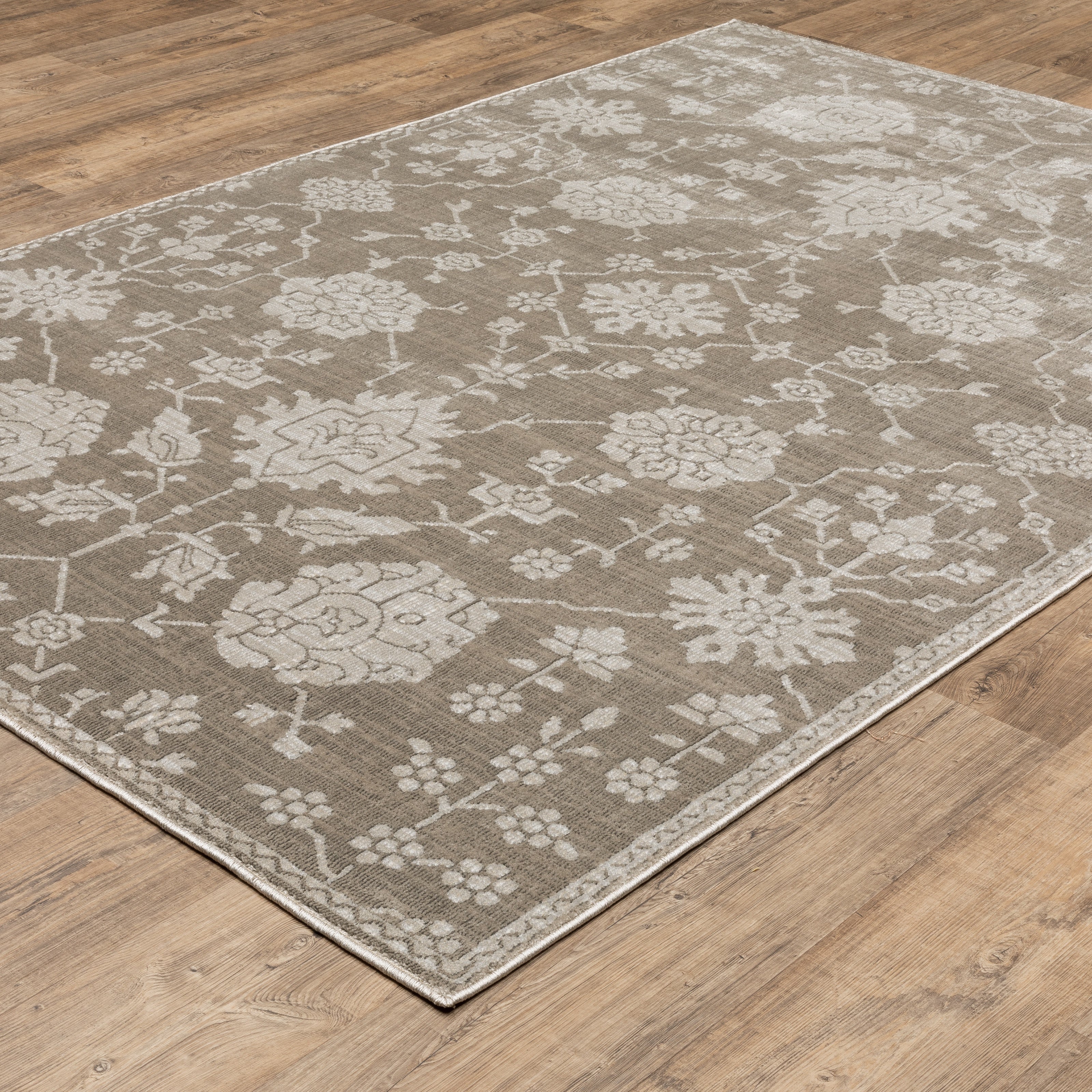 Oriental Weavers Intrigue INT01 Grey/Grey Area Rug