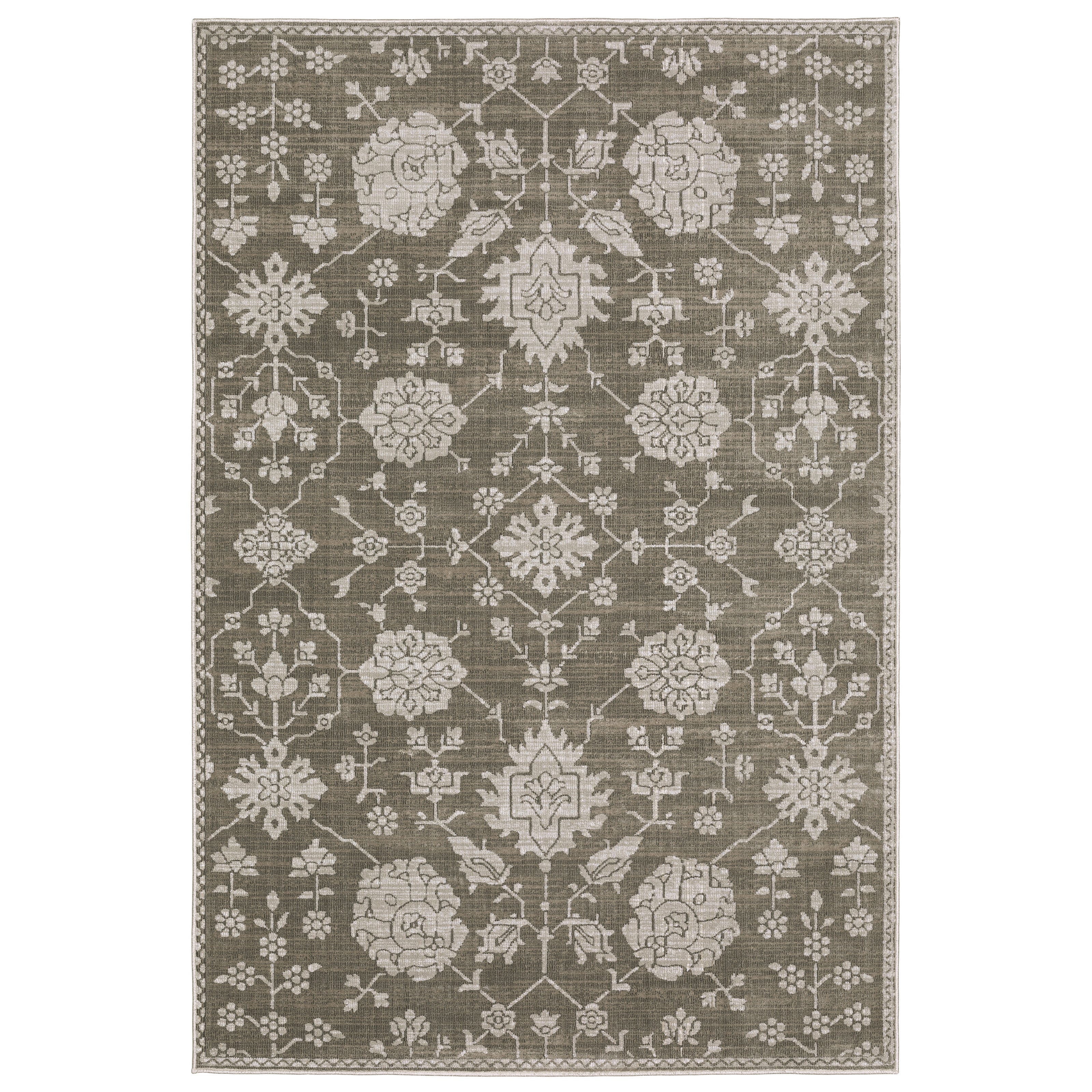 Oriental Weavers Intrigue INT01 Grey/Grey Area Rug