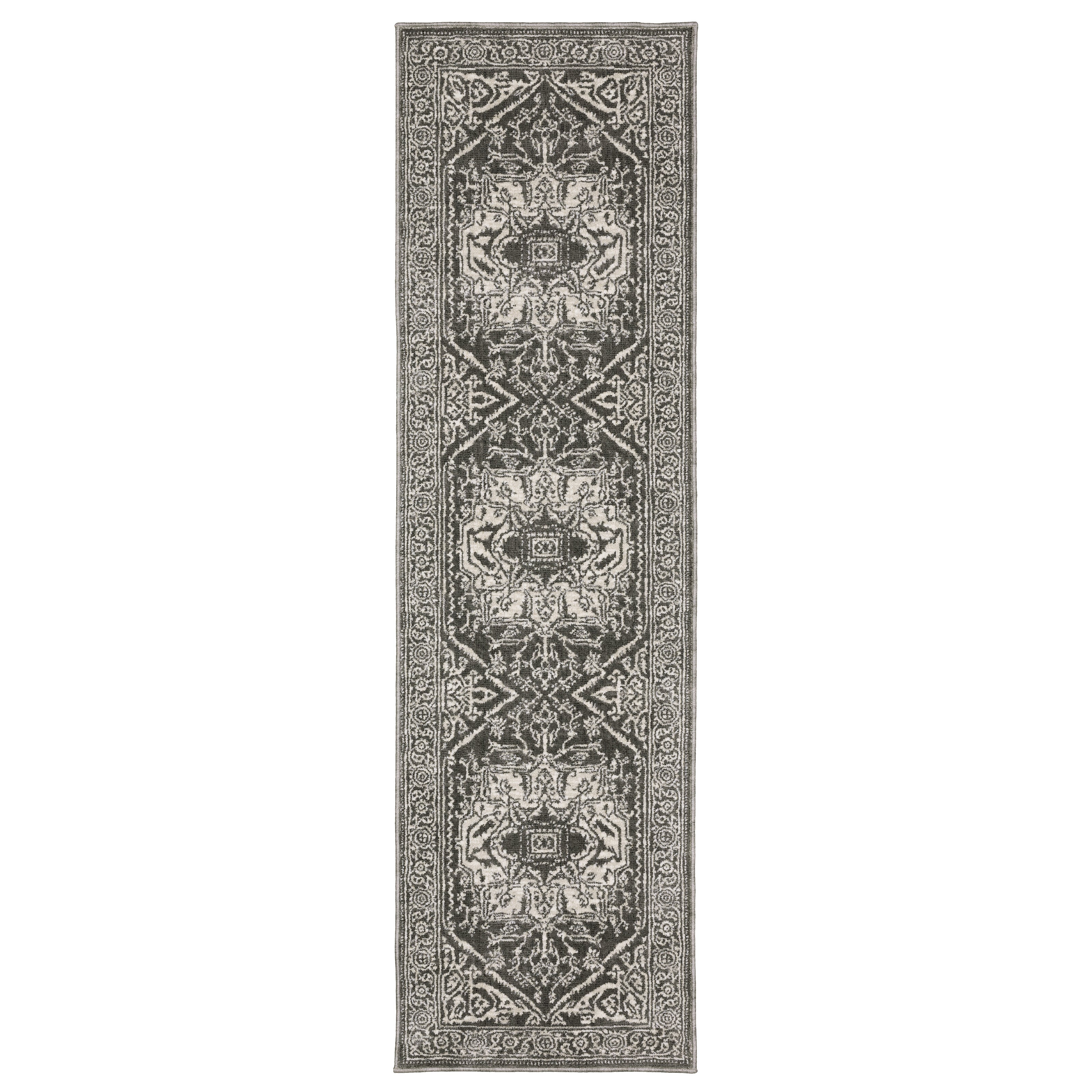 Oriental Weavers Intrigue INT04 Grey/Ivory Area Rug