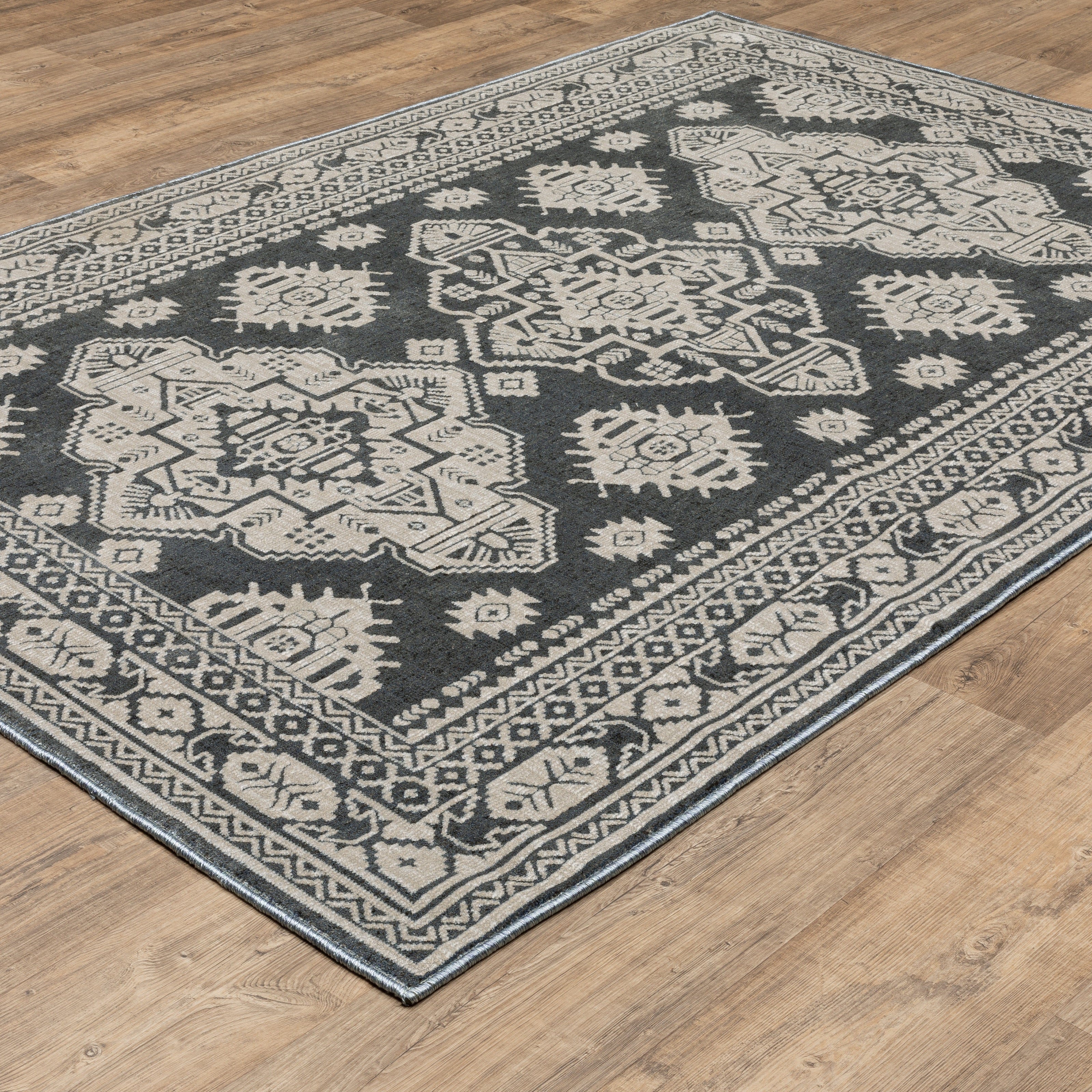 Oriental Weavers Intrigue INT05 Blue/Beige Area Rug