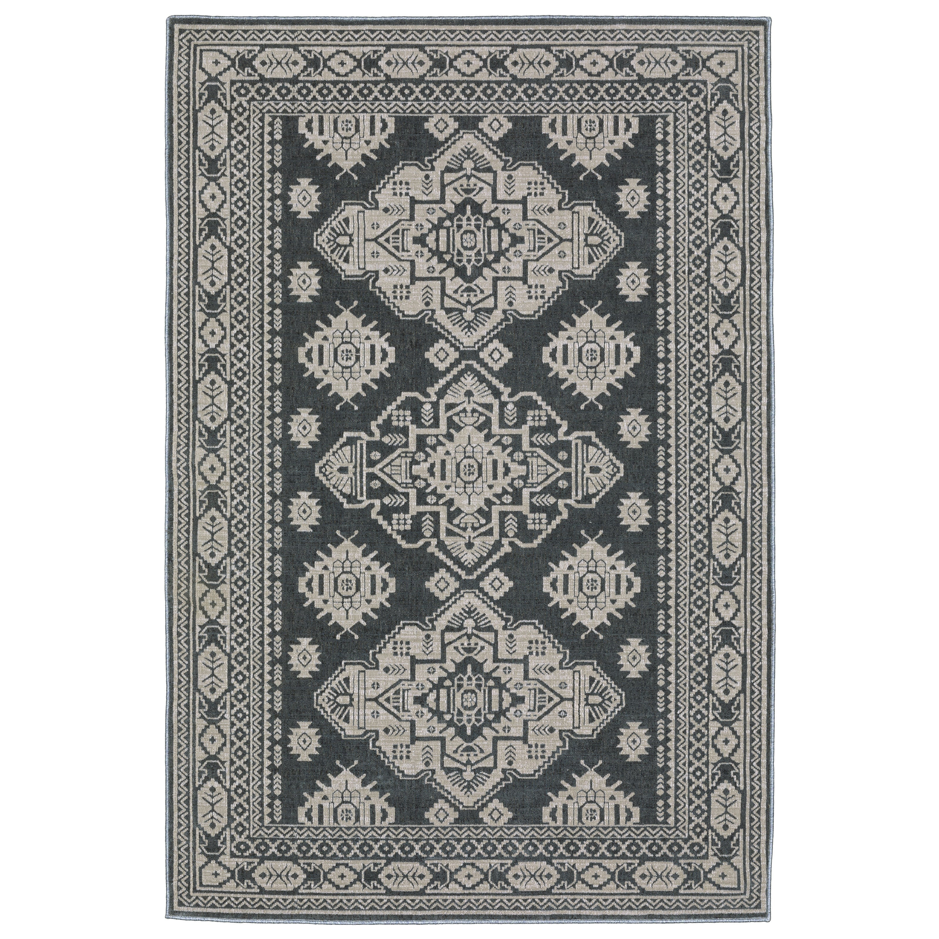 Oriental Weavers Intrigue INT05 Blue/Beige Area Rug