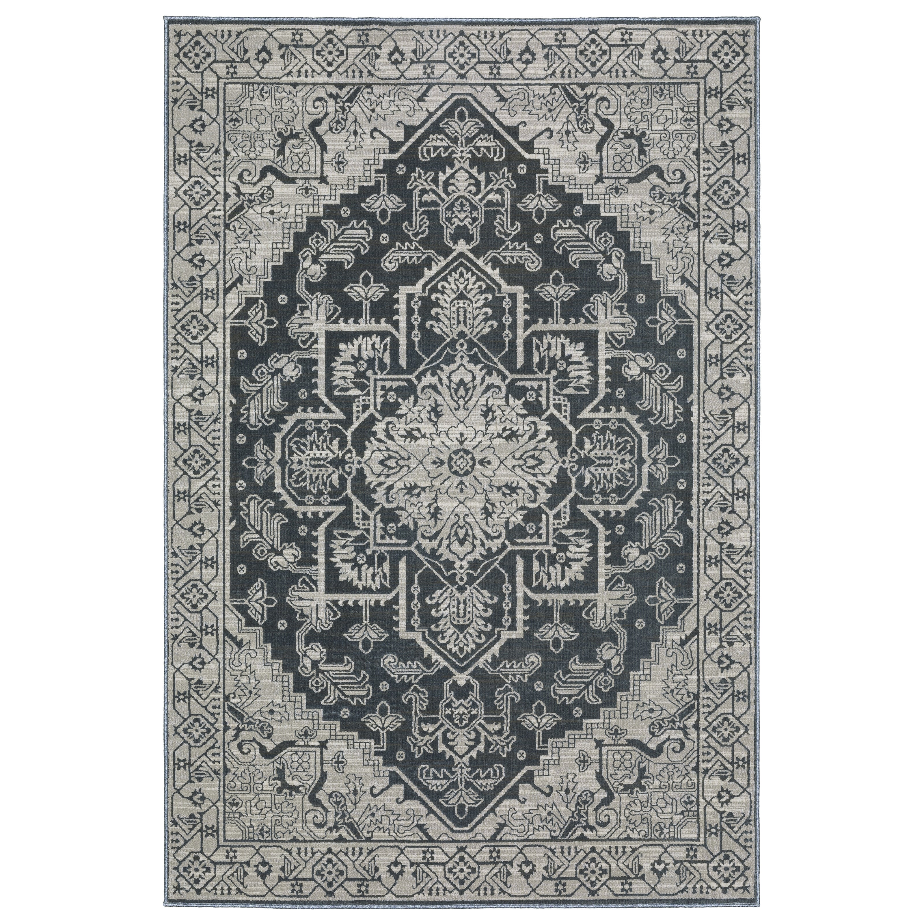 Oriental Weavers Intrigue INT07 Blue/Beige Area Rug